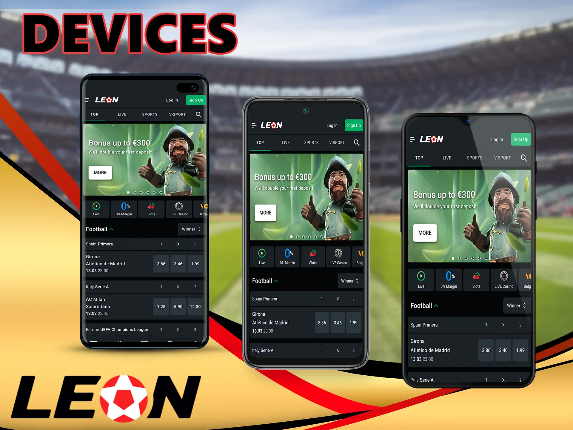 The Leon Bet software for Android has been tested on certain brands of smartphones and the company guarantees stable performance on the smartphones mentioned in the article.