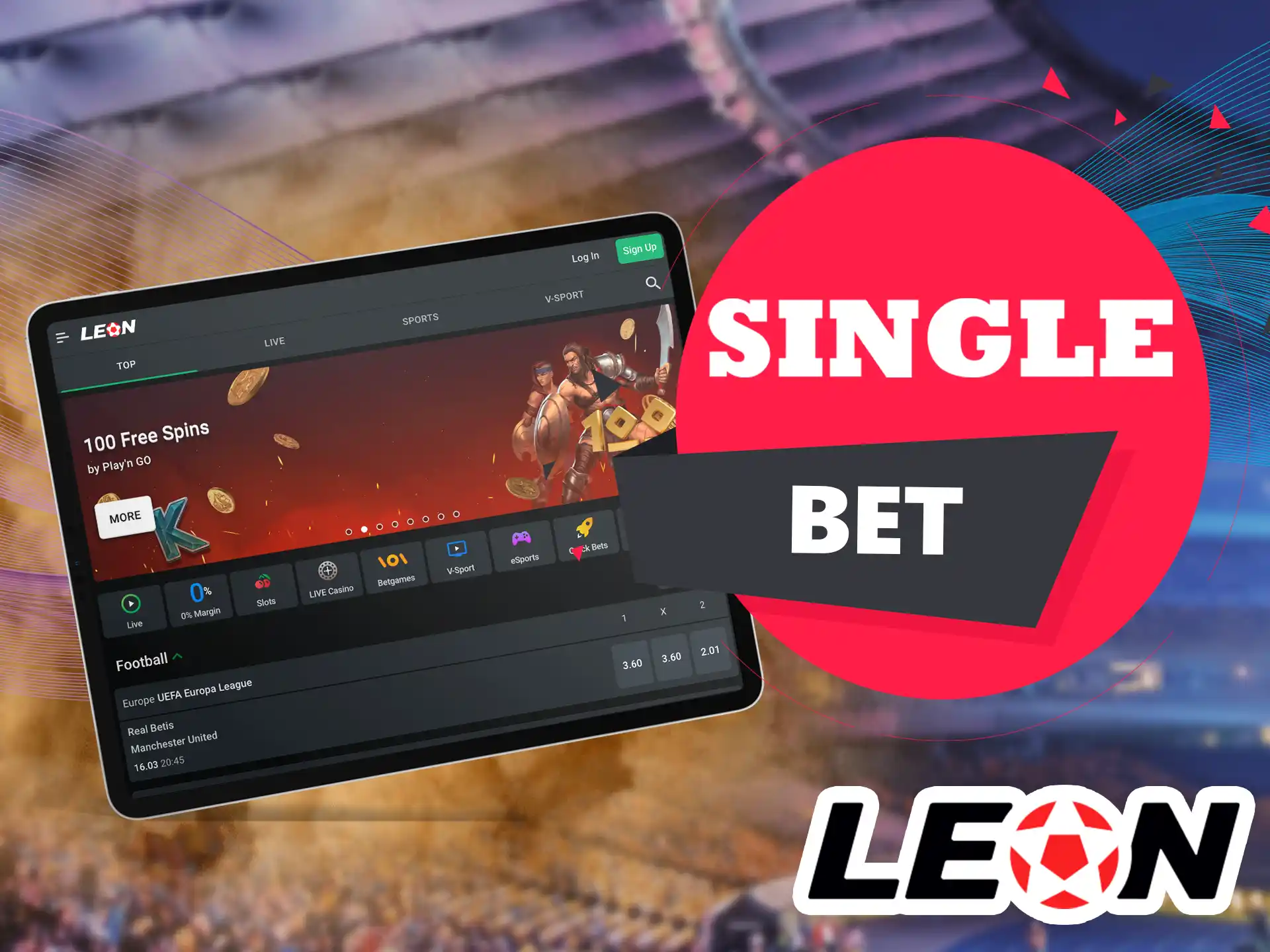 The easiest and most popular way to bet, it is stable and loved by many players in the Leon Bet app.