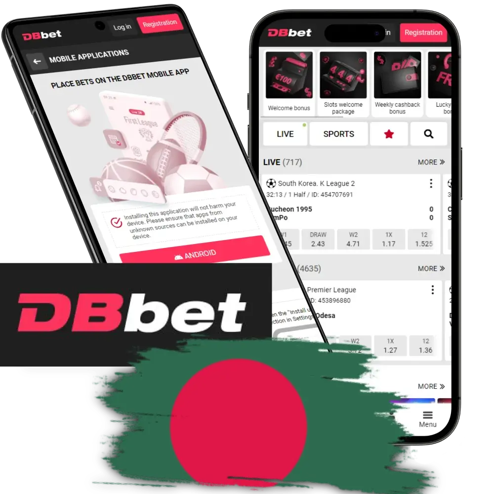 Improve your betting experience with DBbet app.