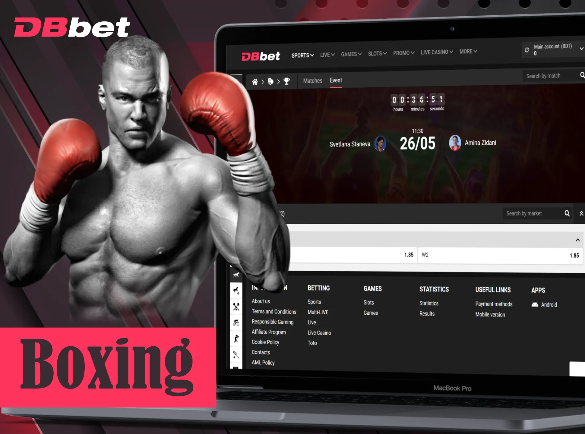 Bet on your favourite box fighter at DBbet.