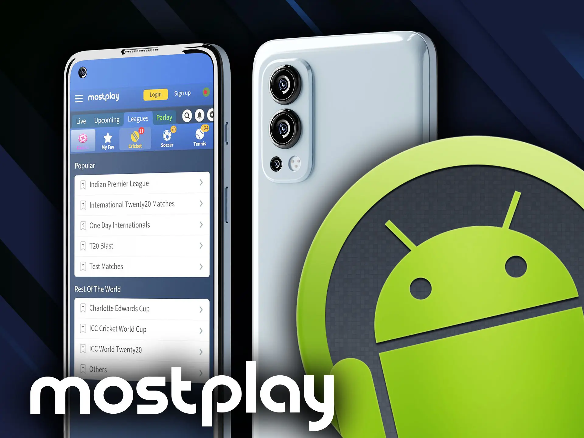 Install Mostplay app on your Android device.