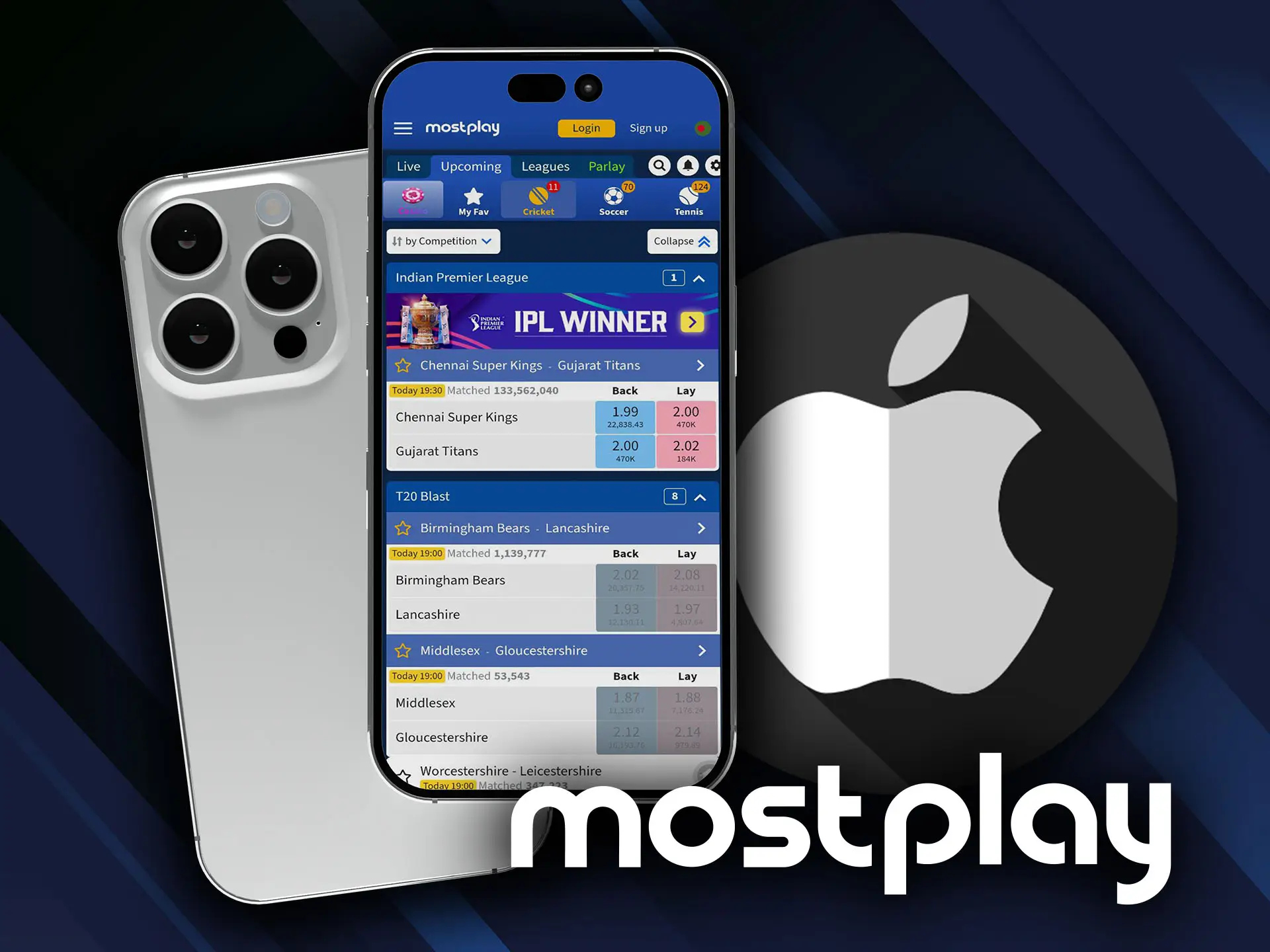 Mostplay app can be installed on different iOS devices.