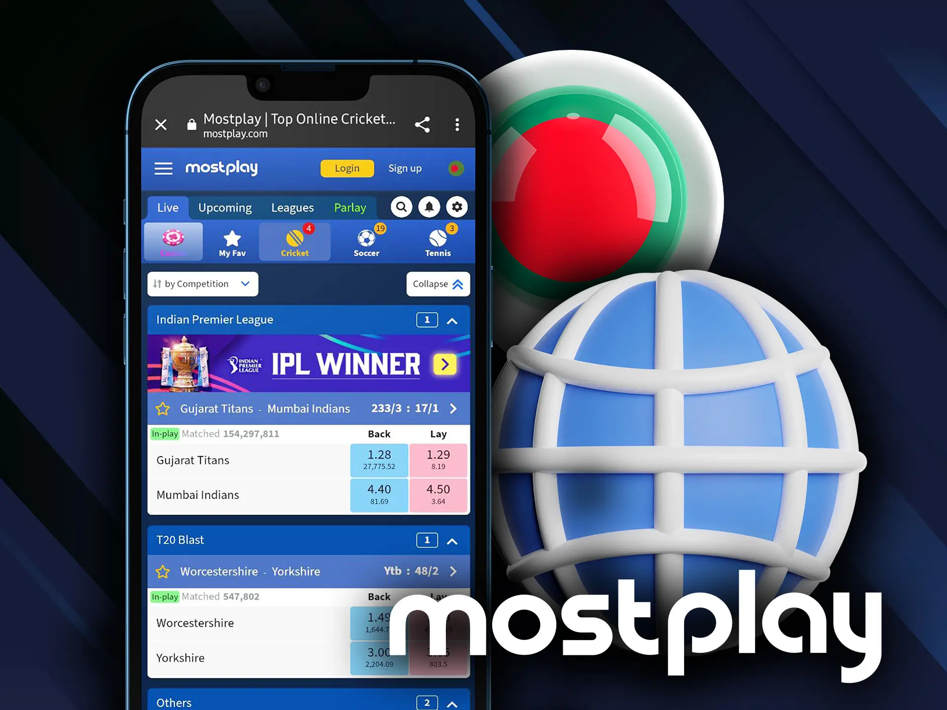 Use website version of Mostplay on any mobile device.