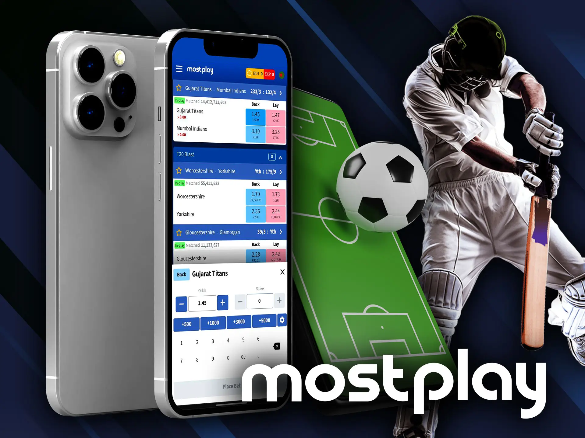 It's easy to make bets at Mostplay.