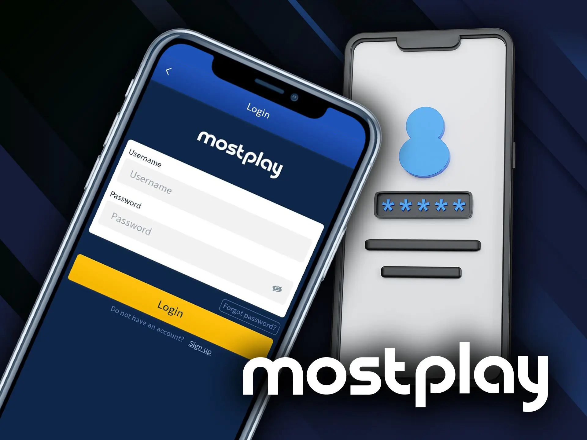 Use your Mostplay account for logging in.