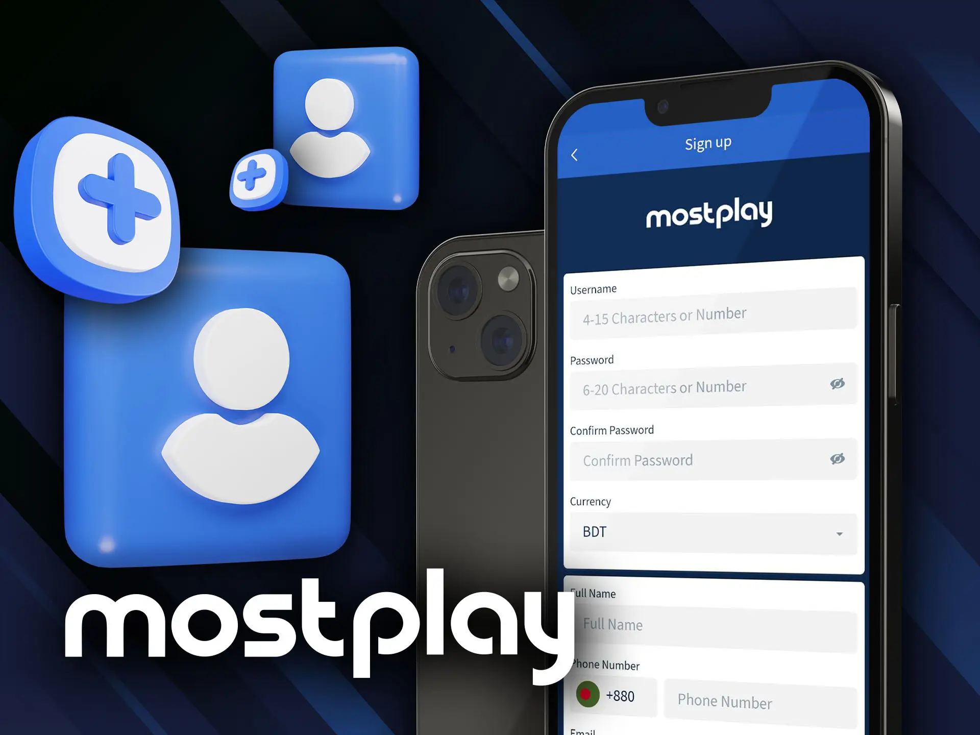 Make your own Mostplay account.