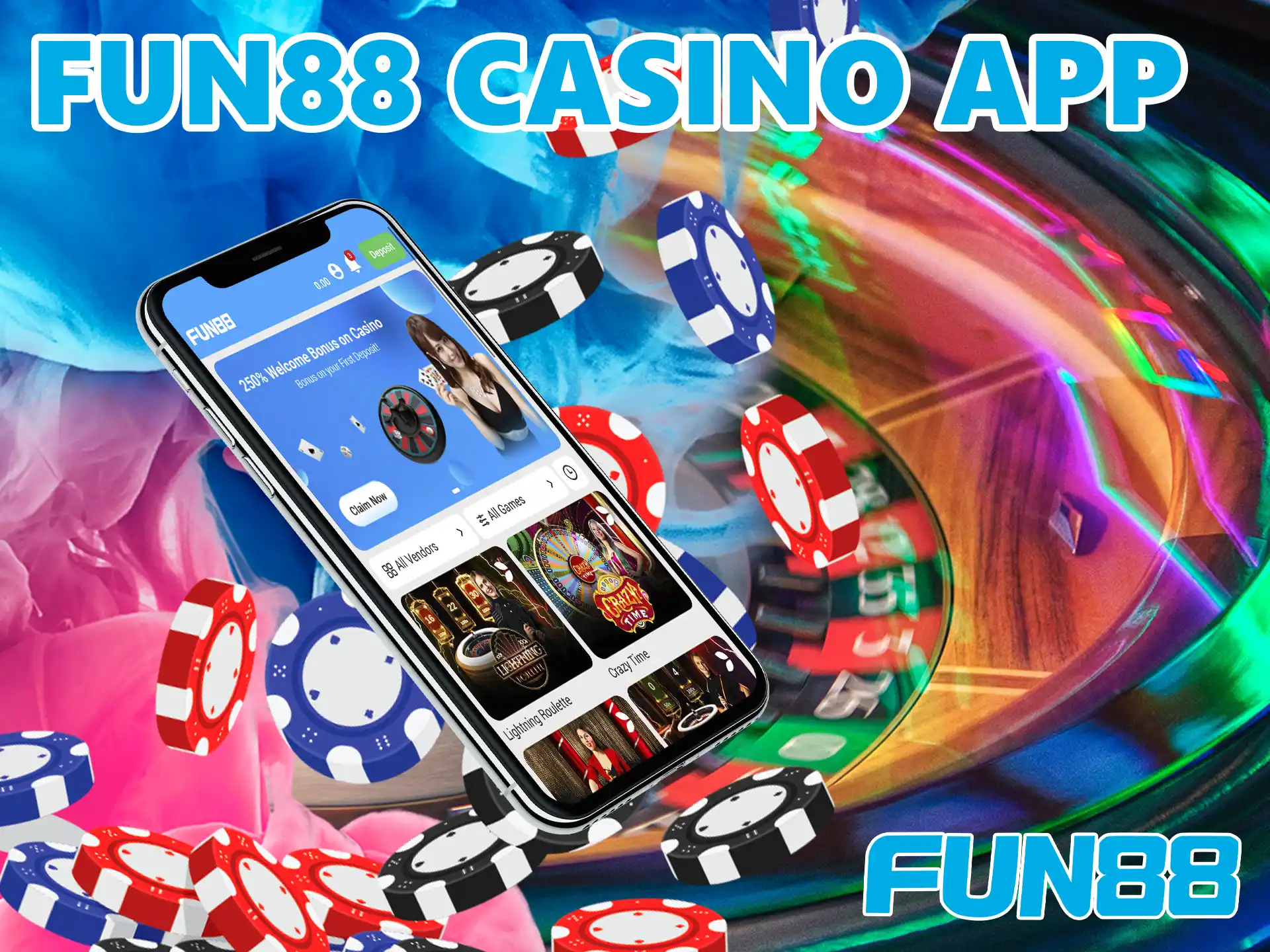 If users are tired of betting they can diversify their entertainment and play numerous gambling games with the help of the Fun88 app.