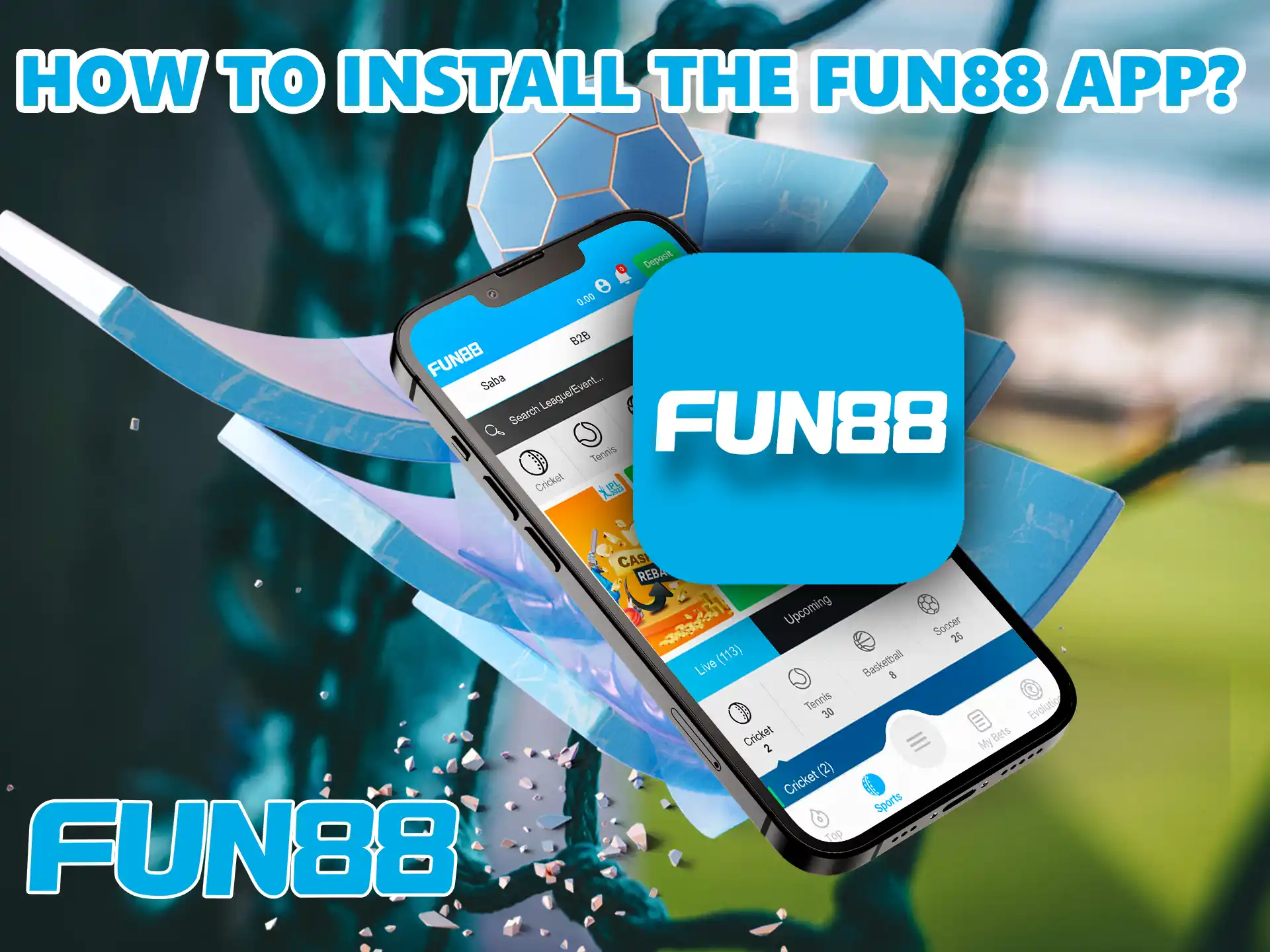 You've already read in detail how to get the Fun88 app, in the next step just open it and you're in game.