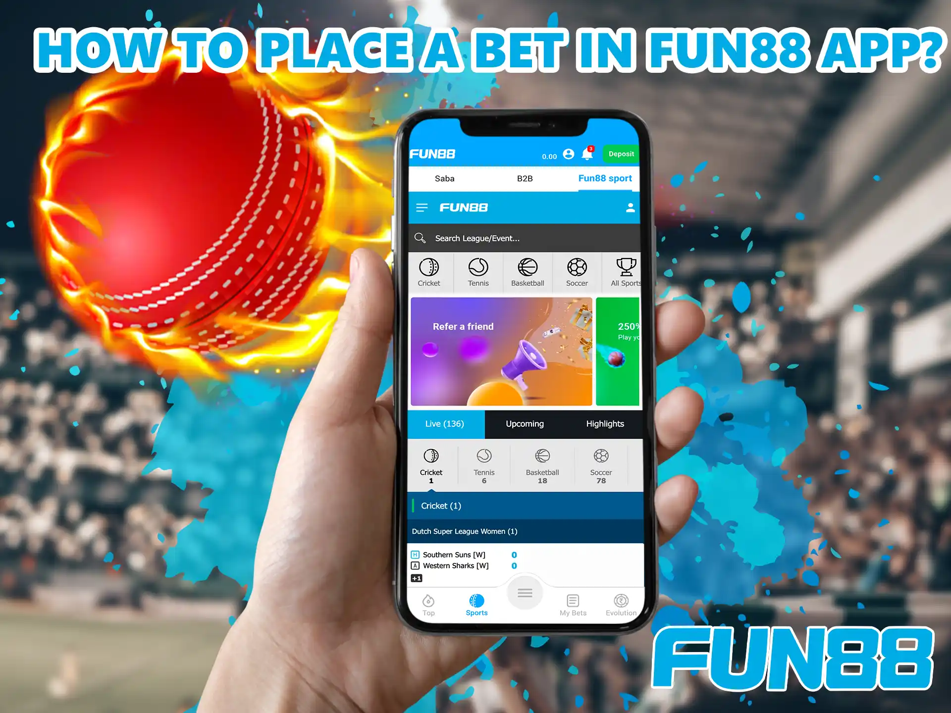 In fact, the process of placing Fun88 bets is not complicated, following our guide can do any user.
