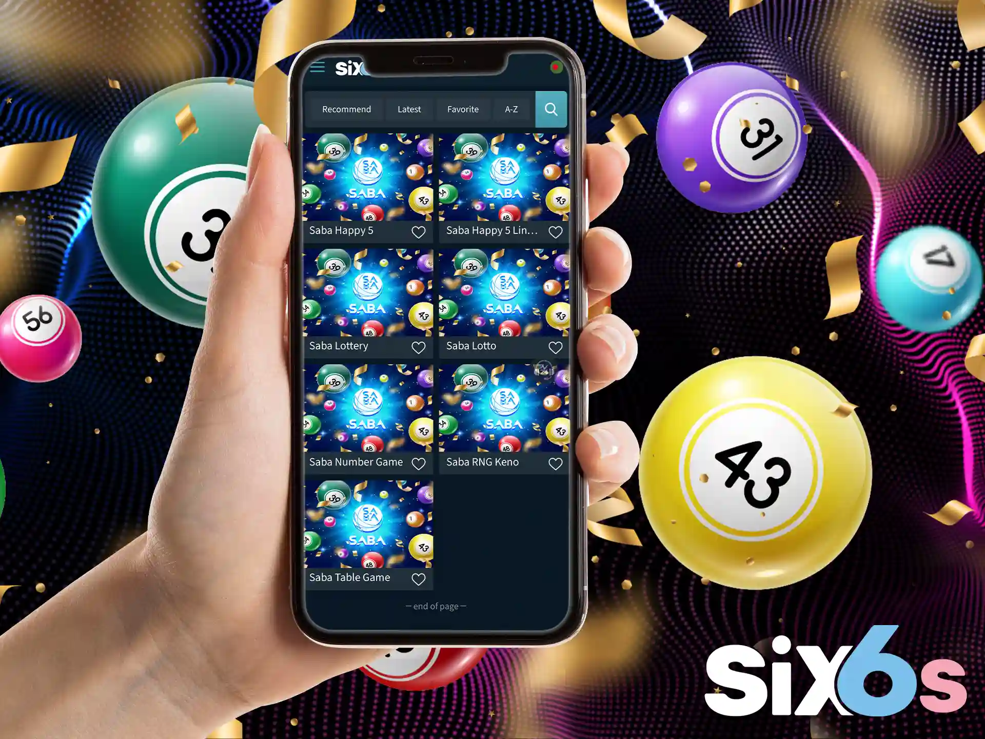 Try playing the Six6s lottery and claim your winnings.