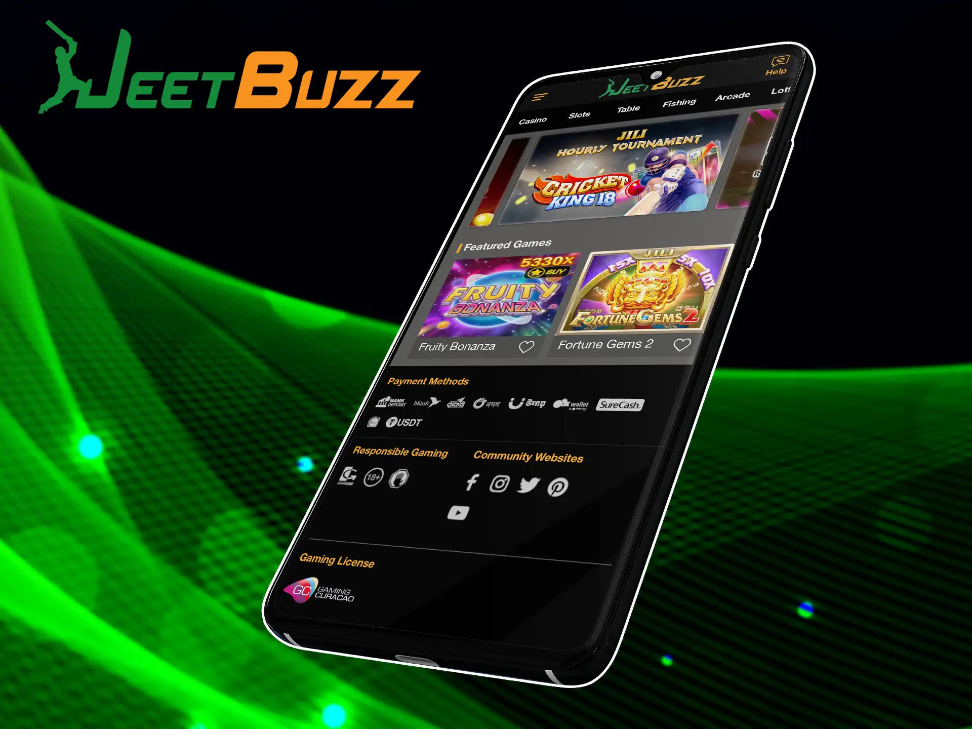 Use website version of JeetBuzz on any device.