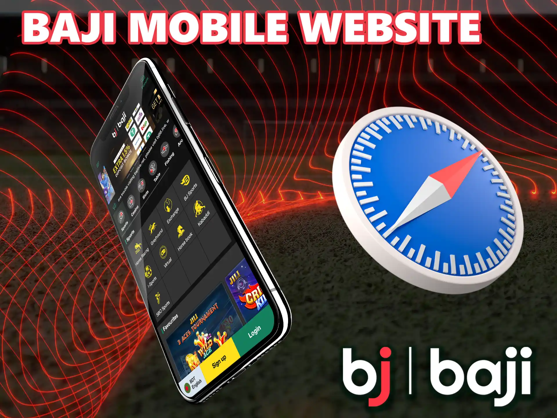 If your smartphone is not compatible with the application - this option from Baji will help you enjoy the game.