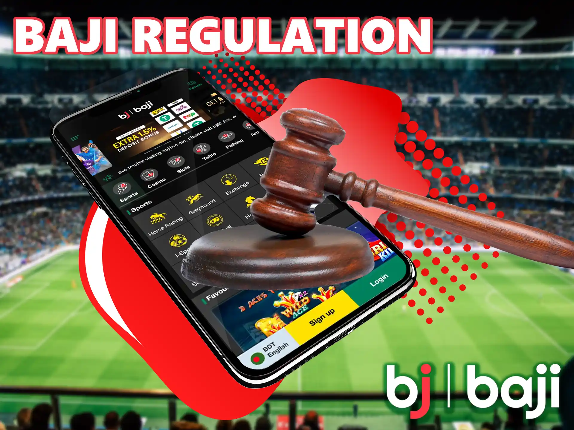 Baji is a world renowned bookmaker operating legally, licensed by the Curacao E-Gaming Commission.