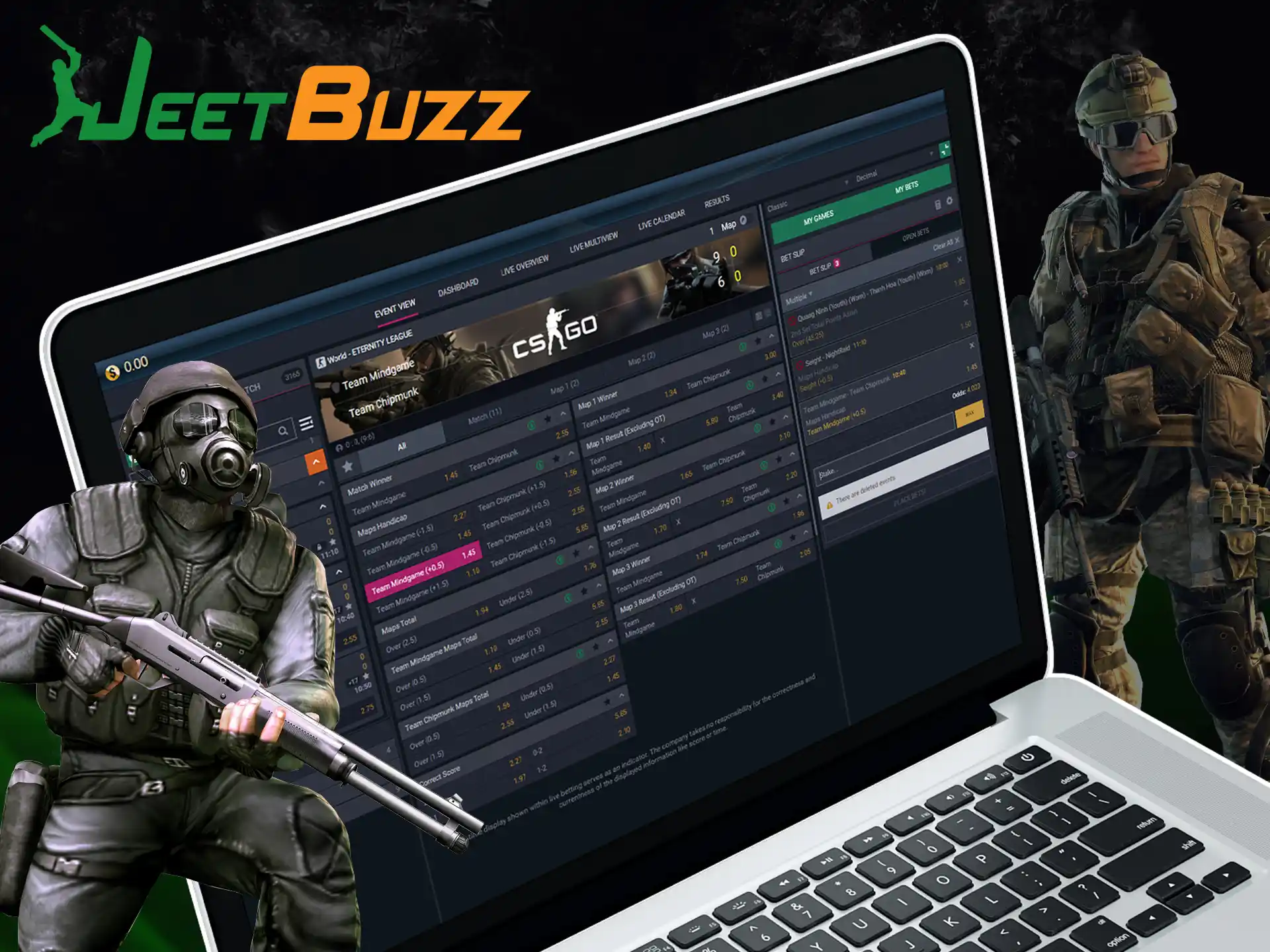 Counter Strike is a excellent esport to bet on at JeetBuzz.