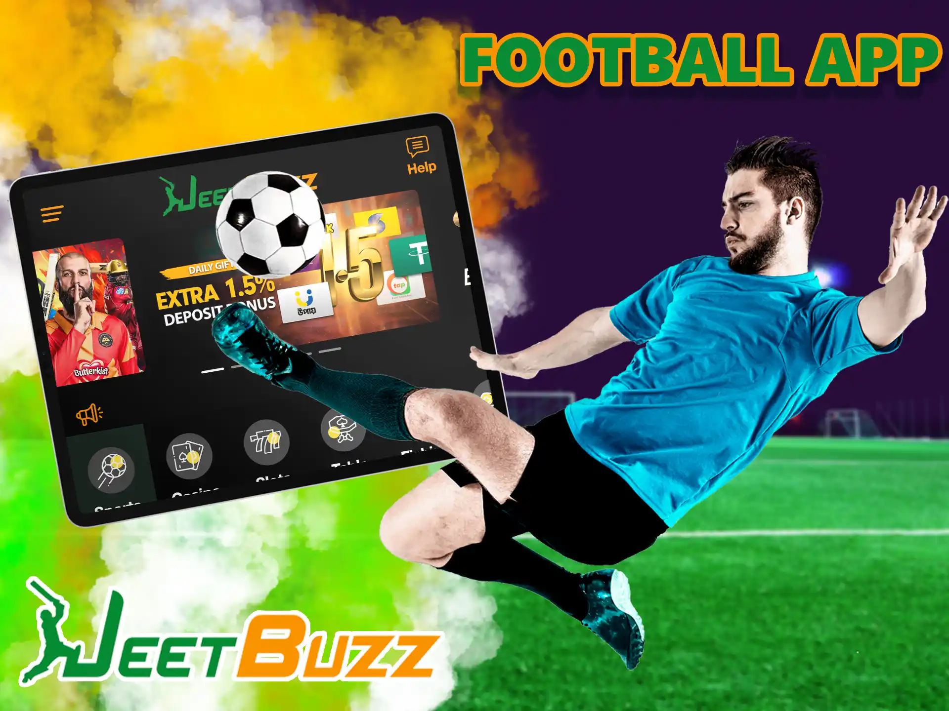 Try your hand at the world's most energetic sport and bet on the best matches online on the JeetBuzz app.