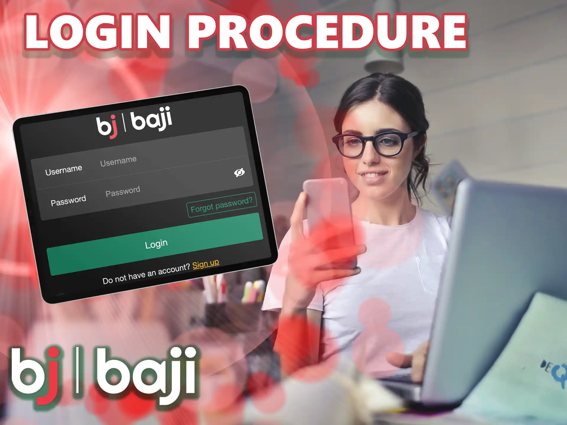 In order to bet effectively, you need to go through a fairly uncomplicated authorization process on the Baji app.