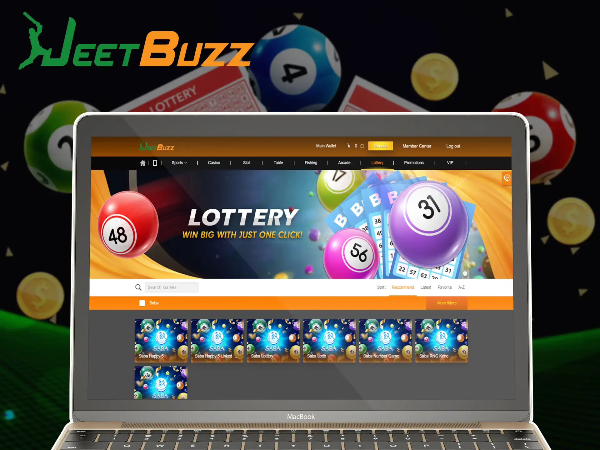 Try your luck to win in the lotteries games at JeetBuzz.