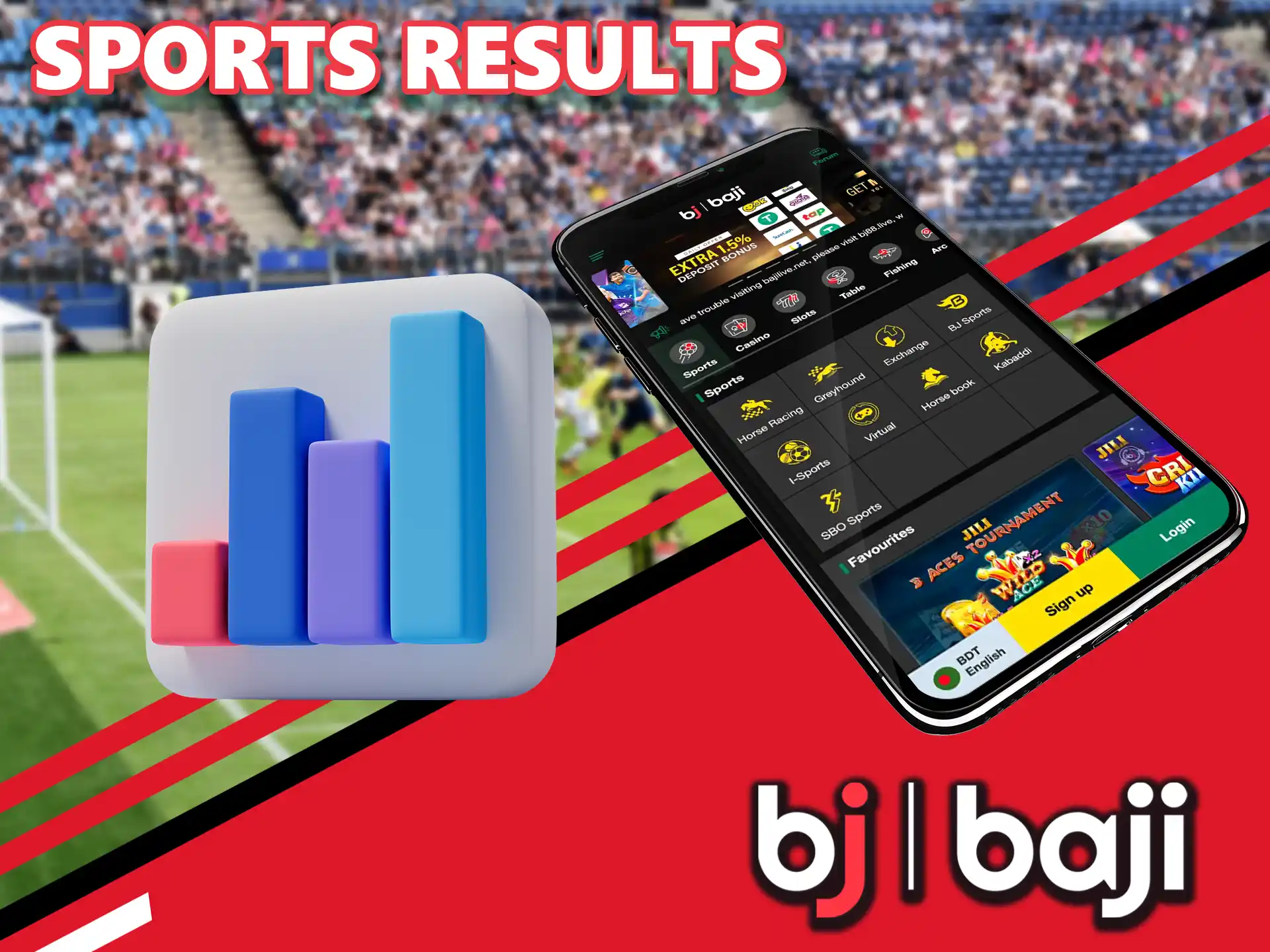 Get the most detailed information on match results and stay up to date with the latest happenings in Baji.