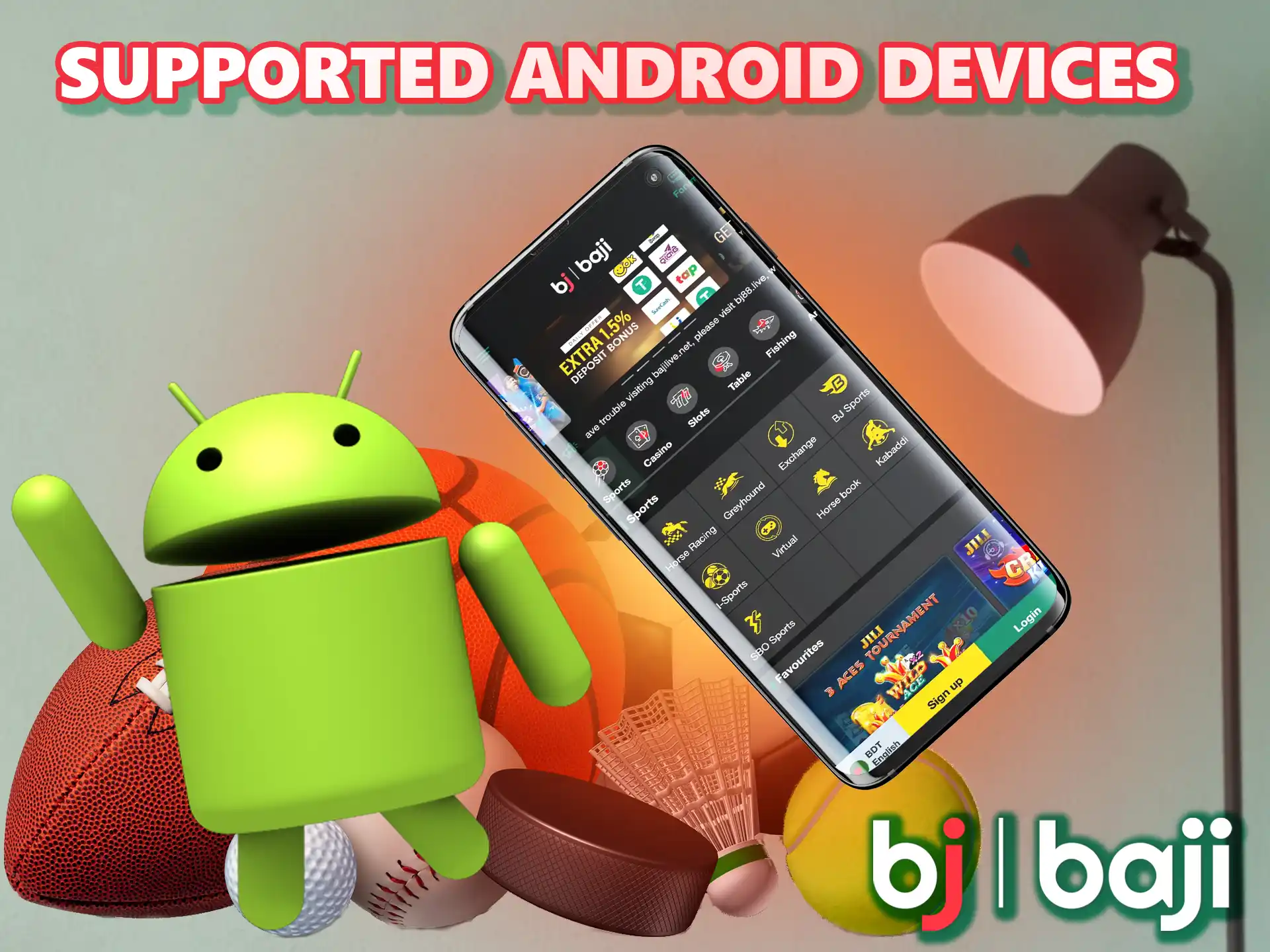 Thanks to detailed tests we can say that the Baji software for green robot works on all popular devices.
