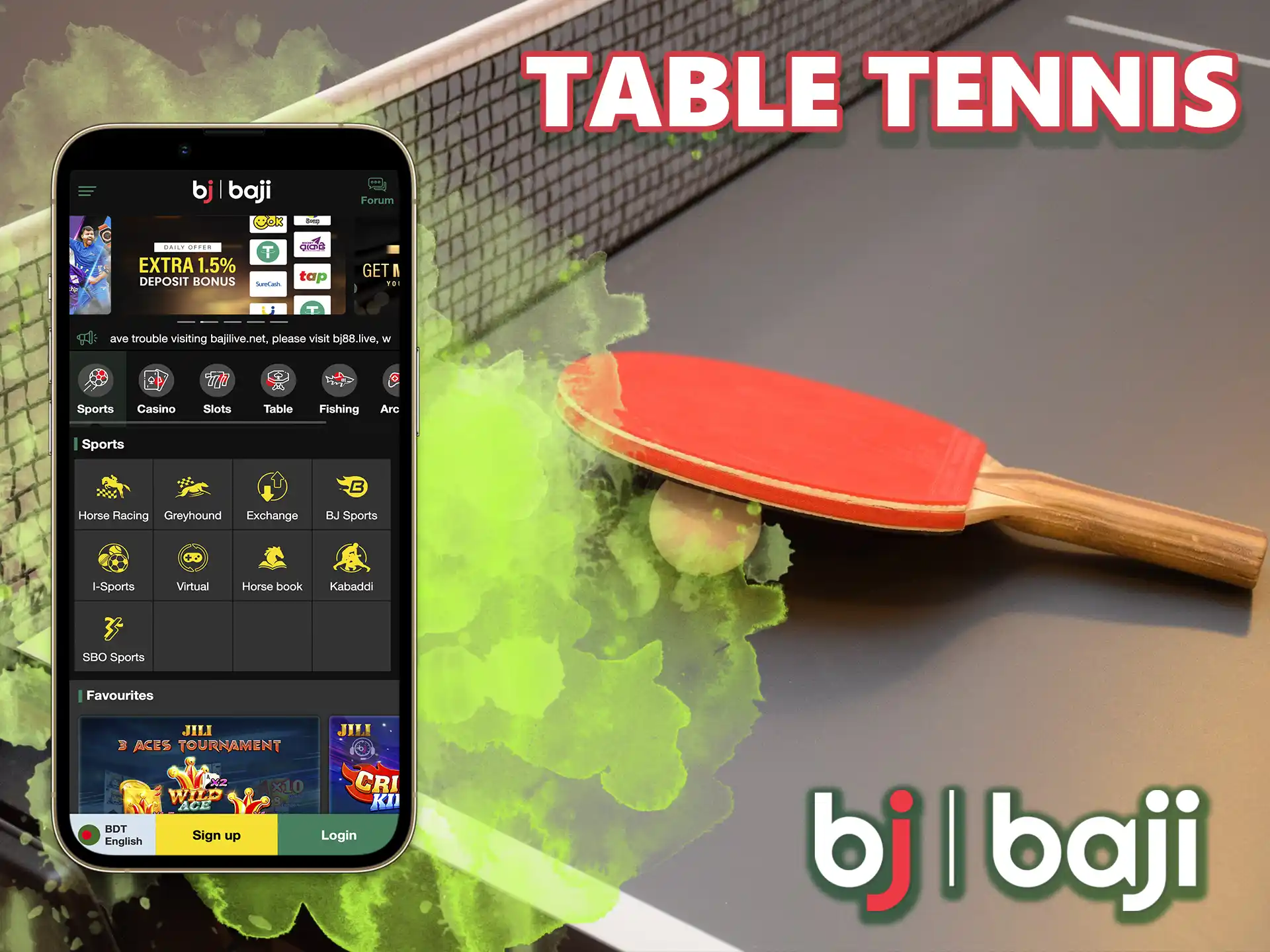 This energetic sport attracts users all over the world, it is waiting for you on the website Baji.