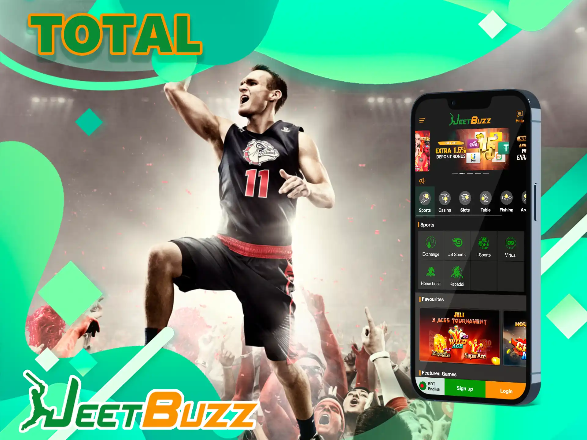 This type of betting in JeetBuzz is for more experienced users, here you have to guess how many points are scored.