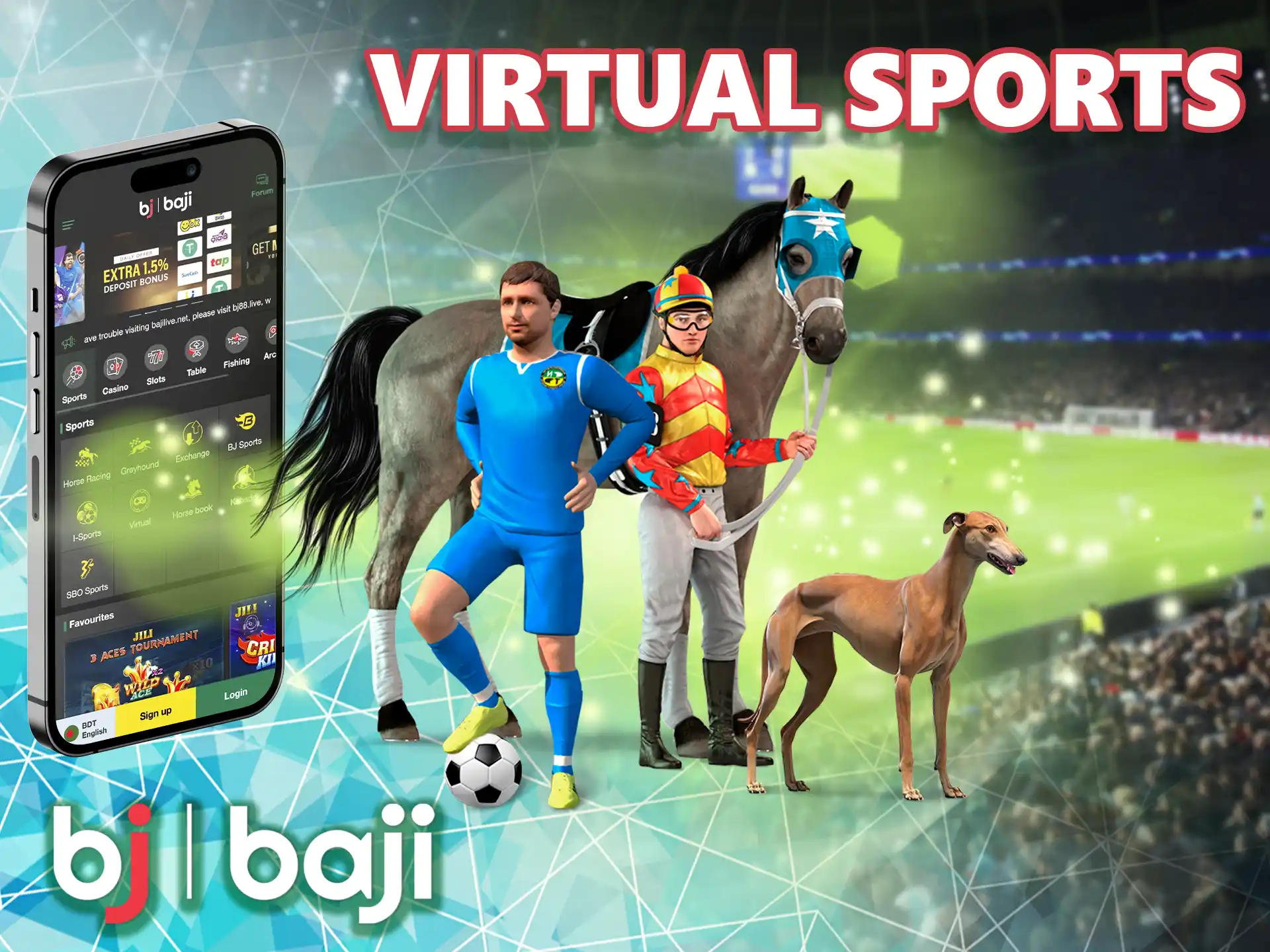 This sport means that the matches simulated by artificial intelligence, on which you can place a bet in Baji.