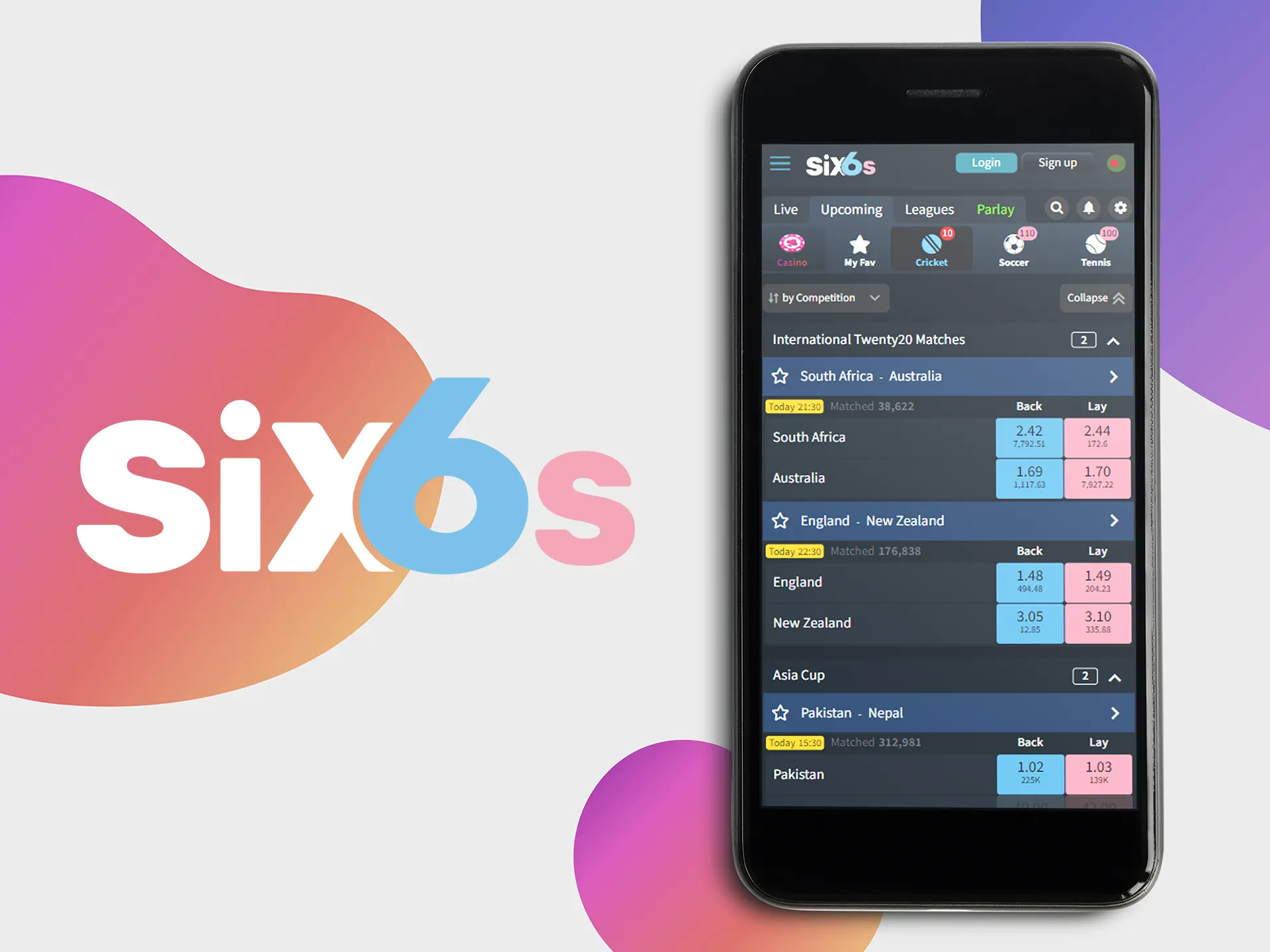 Try Six6s betting app and win more money.