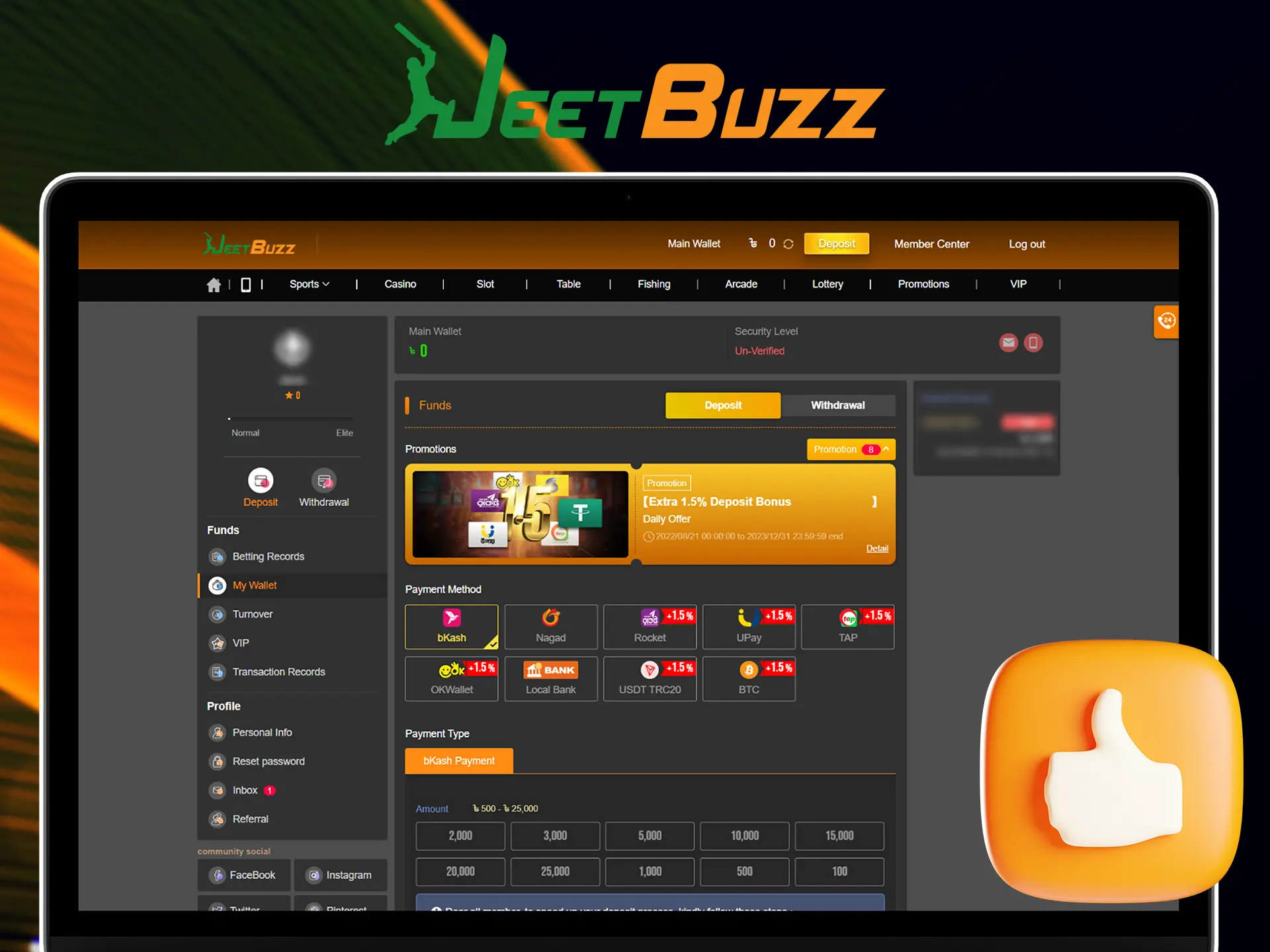 JeetBuzz betting company has has its own licence.