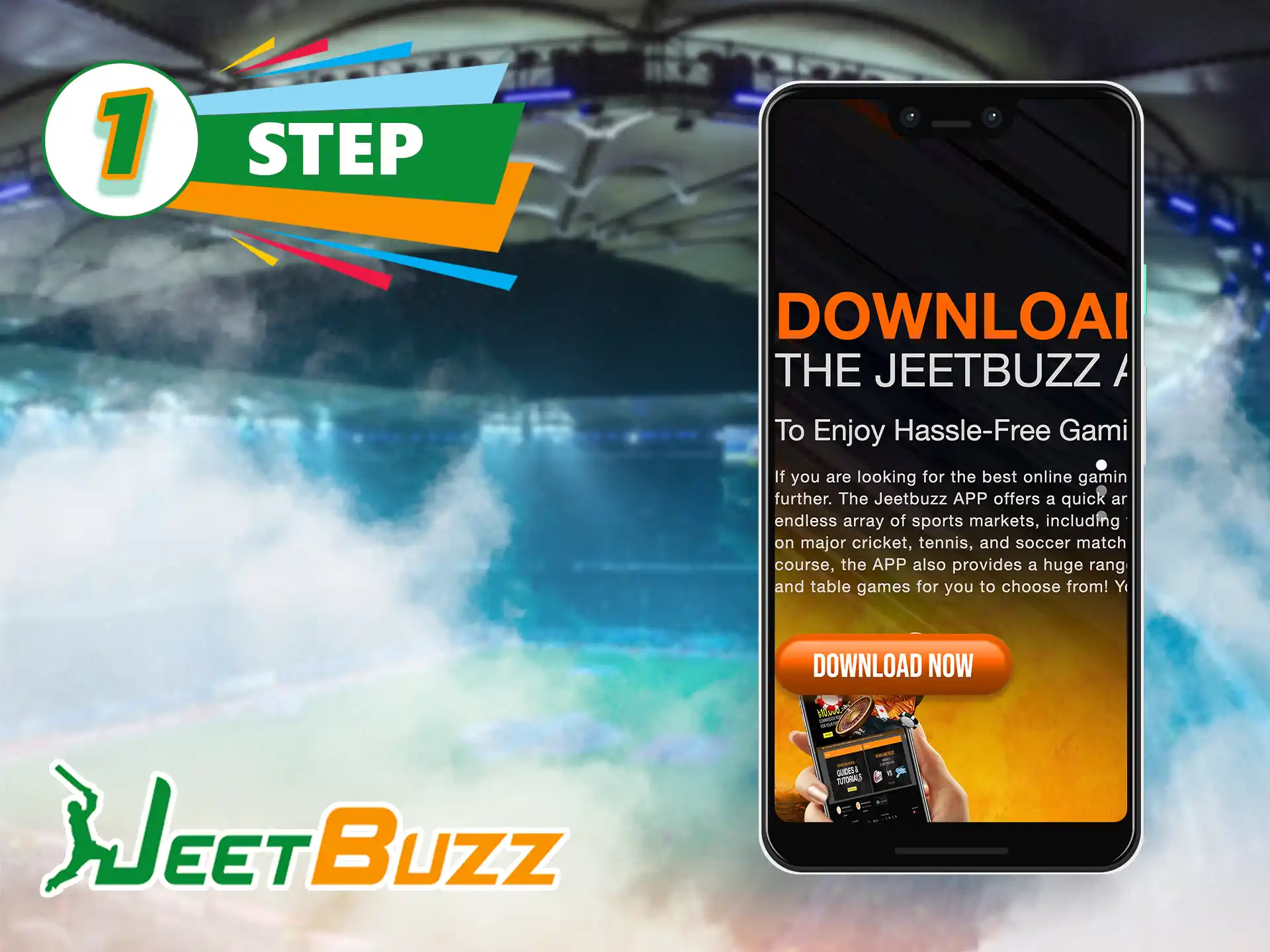 Start your journey into the world of betting by getting an installation file of the JeetBuzz app.