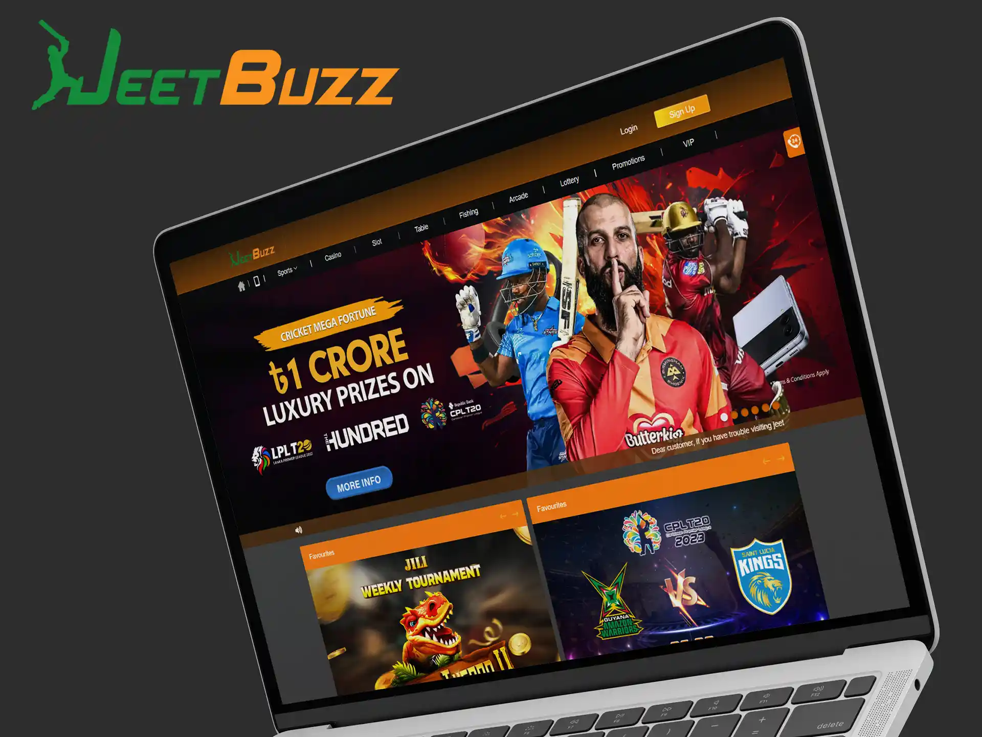 Jeetbuzz has a great bonus system for bettors on many sports and a VIP program with many different benefits.