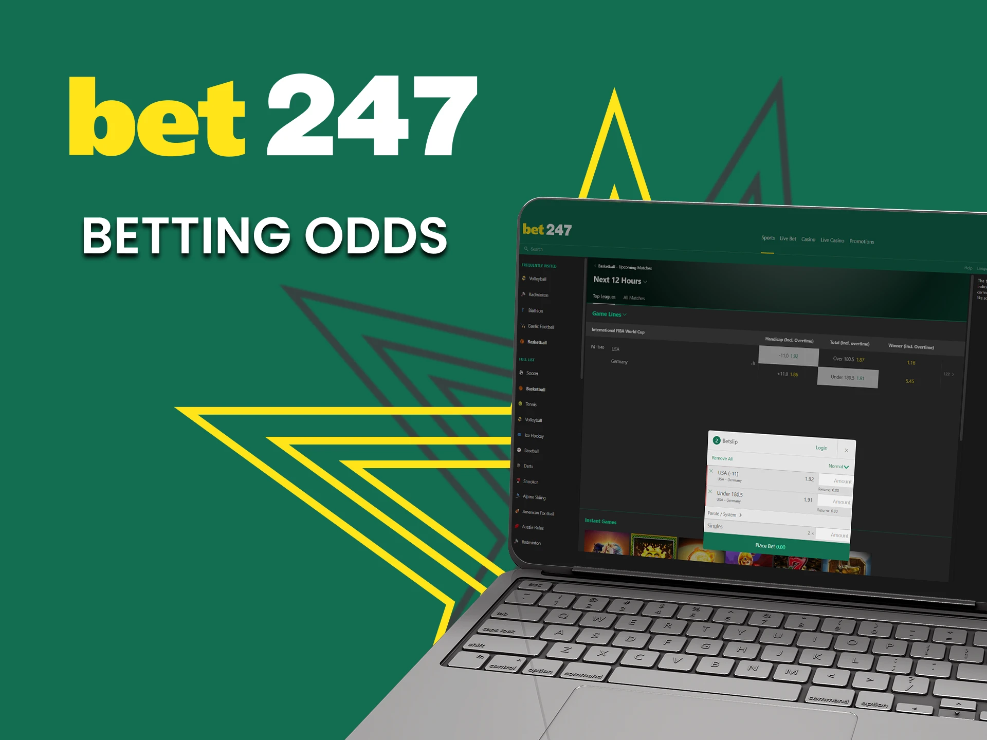 Bet247 offering the best odds.