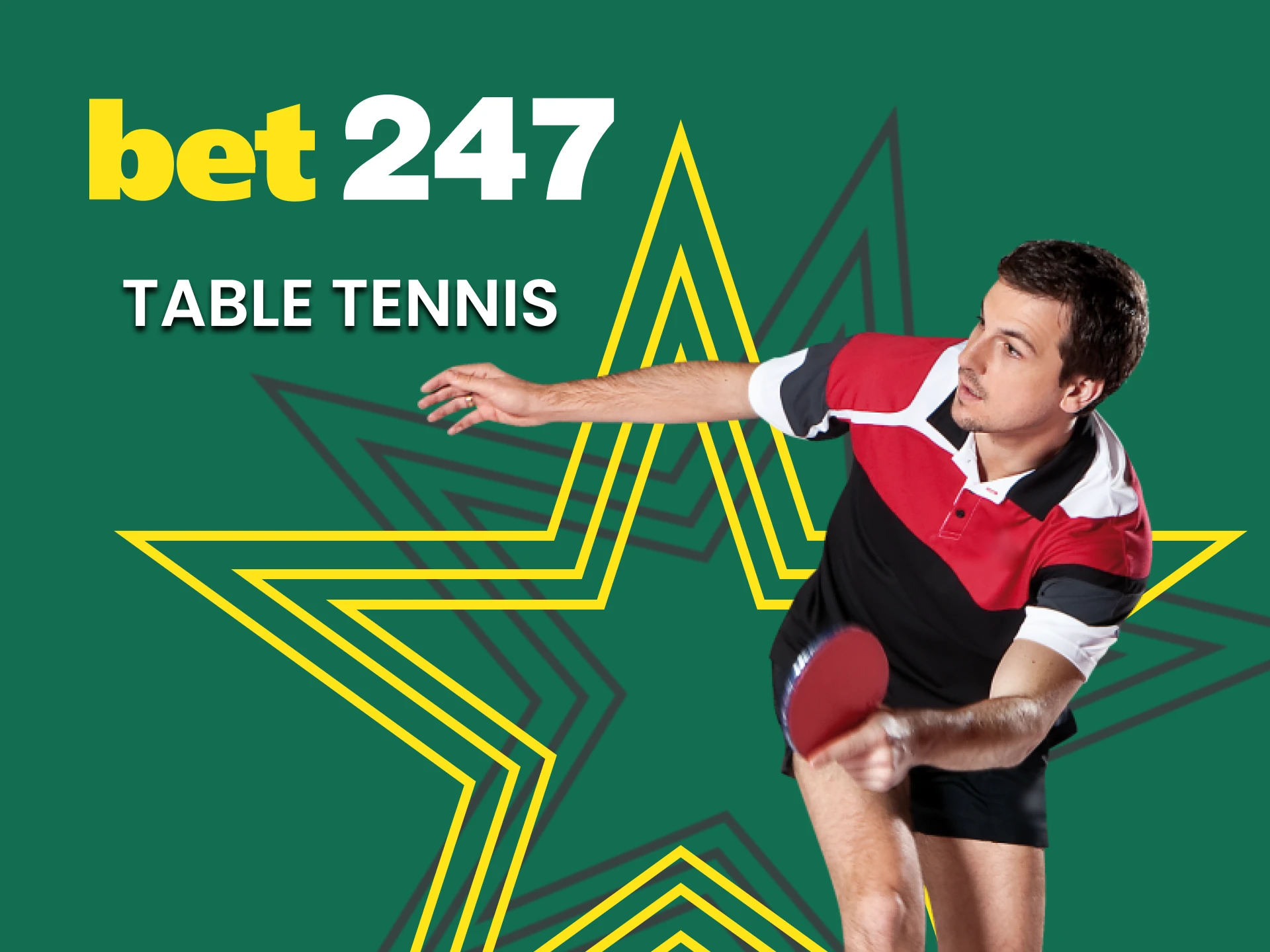 At Bet247 you can bet on table tennis.