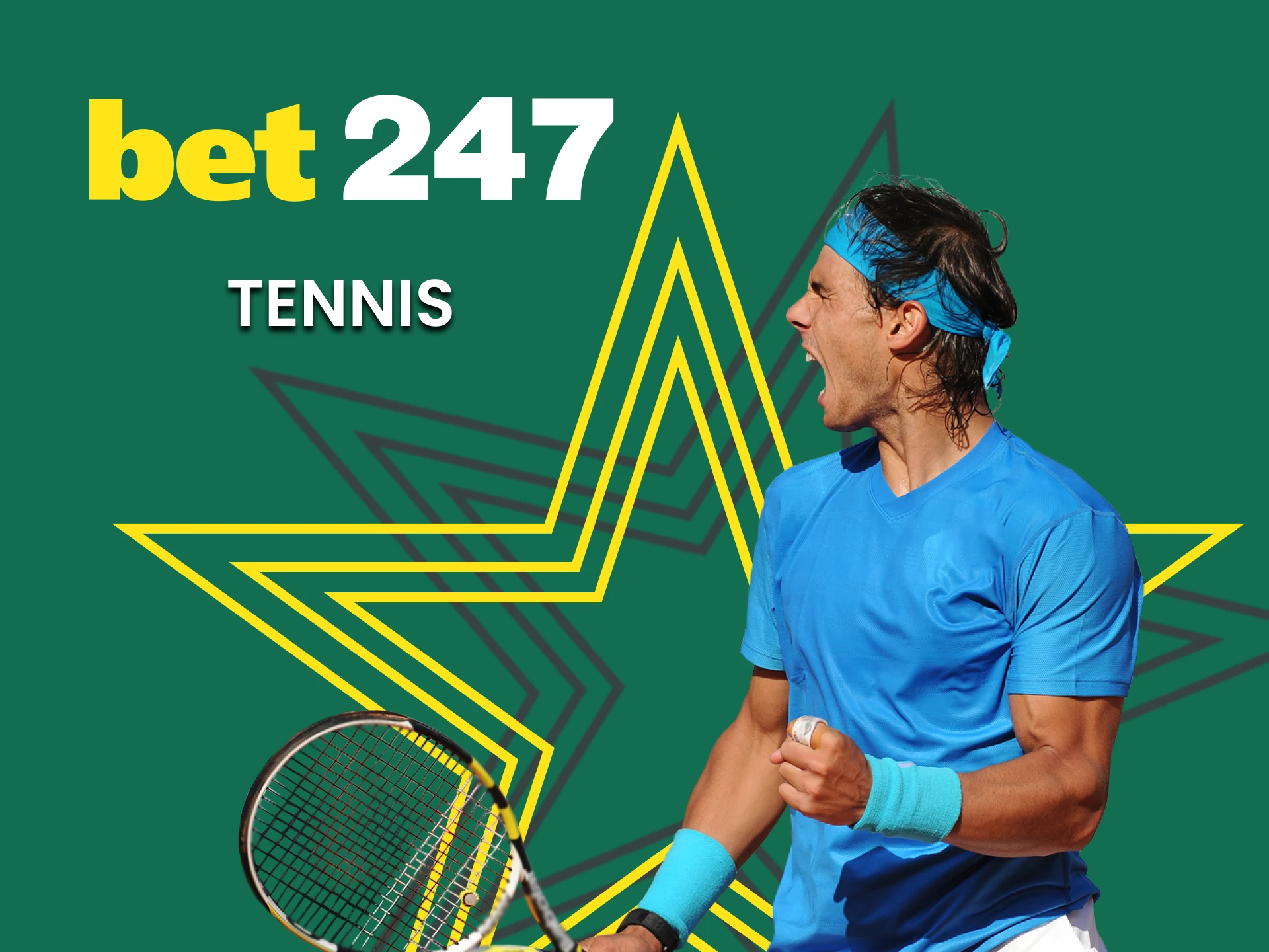 At Bet247, place a bet on tennis.