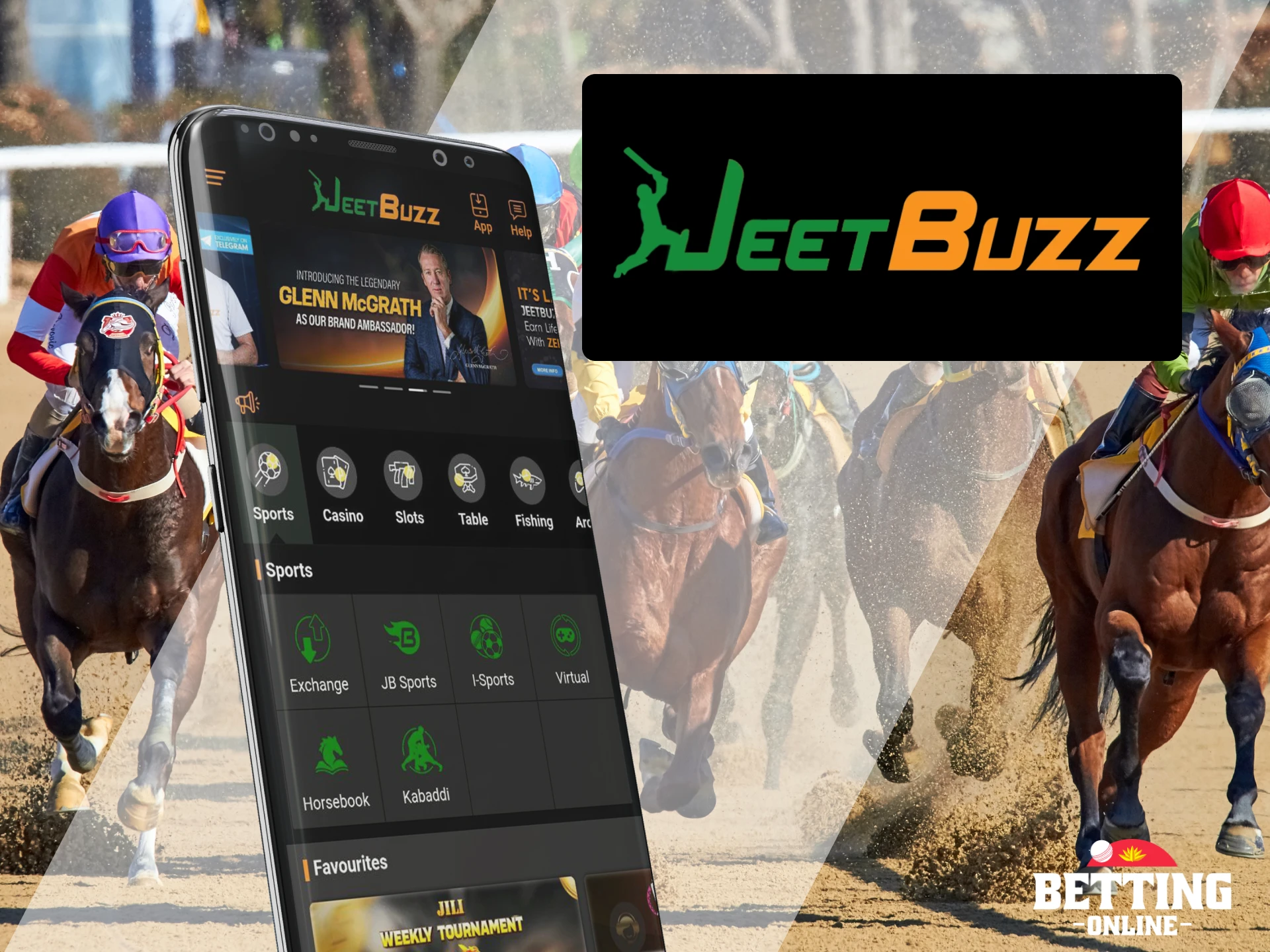 Bet on horse racing with Jeetbazz app.