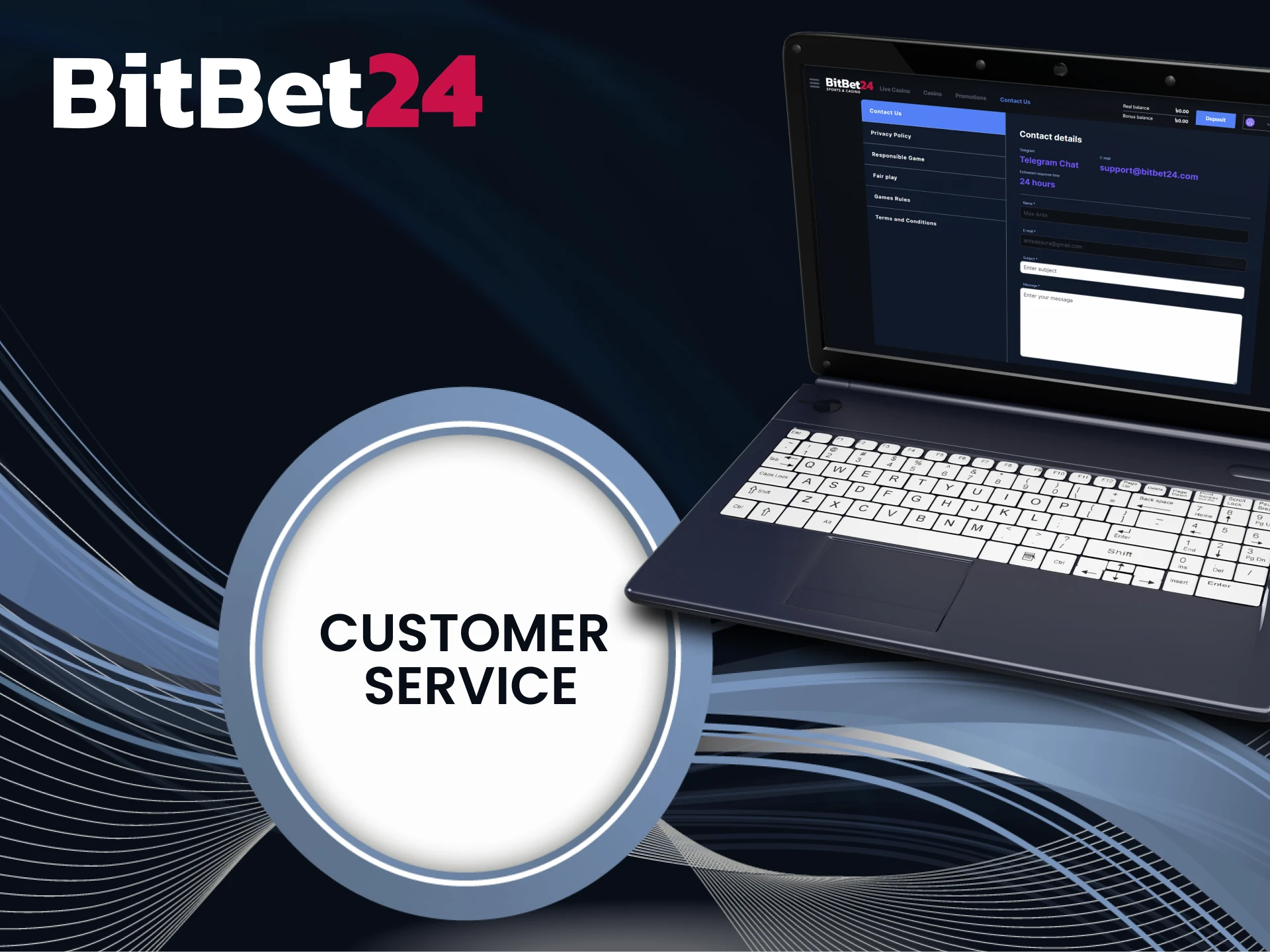 At BitBet24 contact support with any questions.
