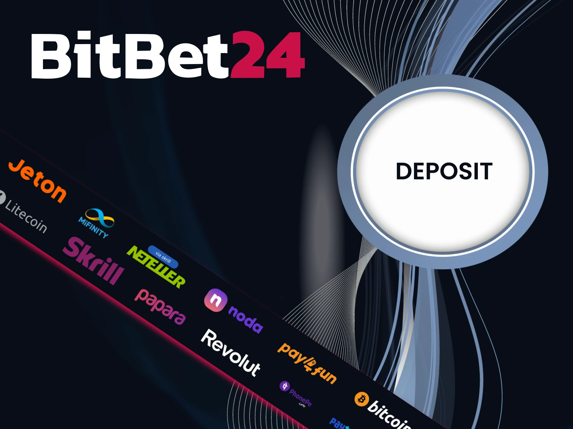 With BitBet24 you can easily make your first deosit.