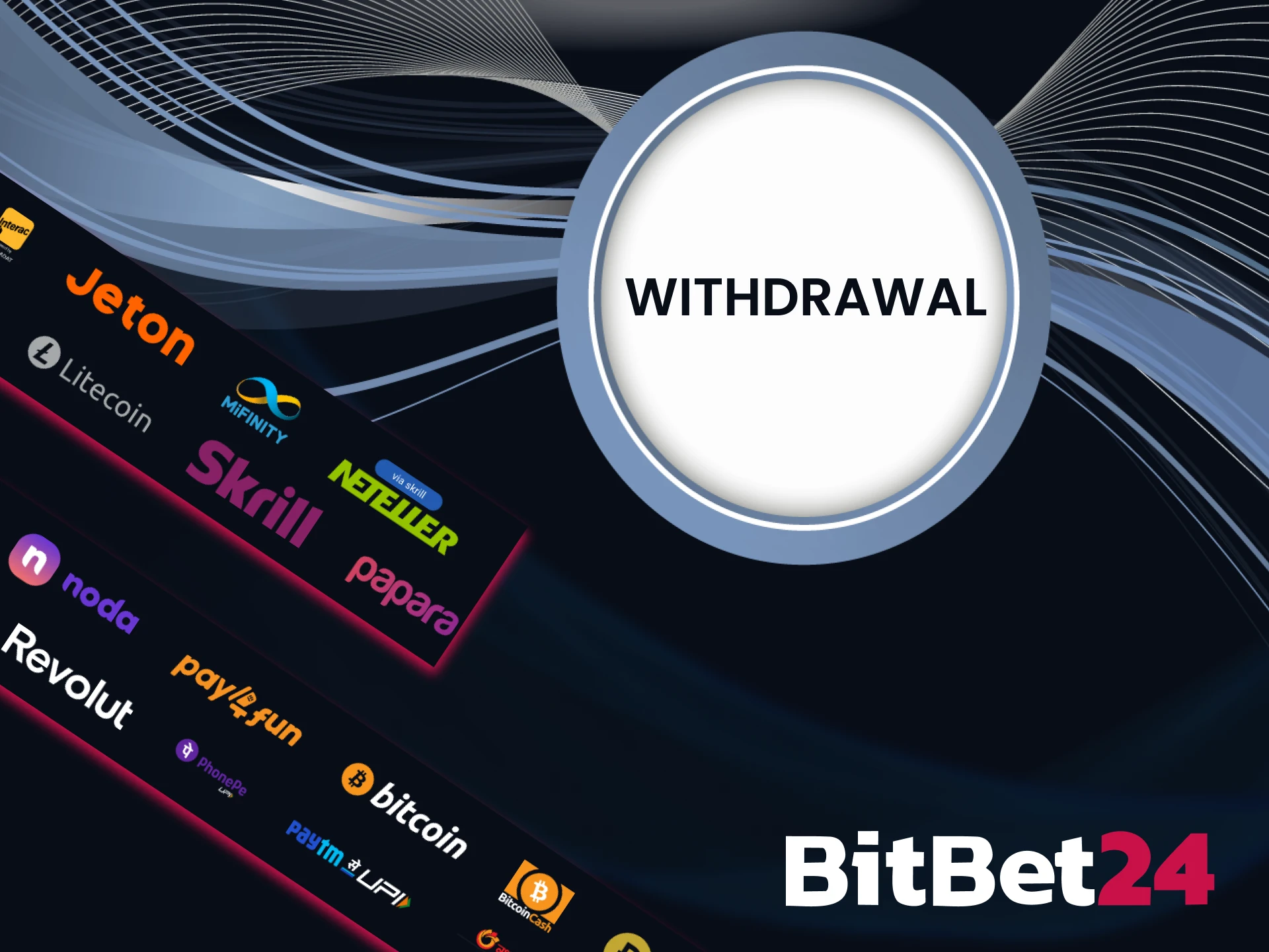 Easily withdraw your money from BitBet24.