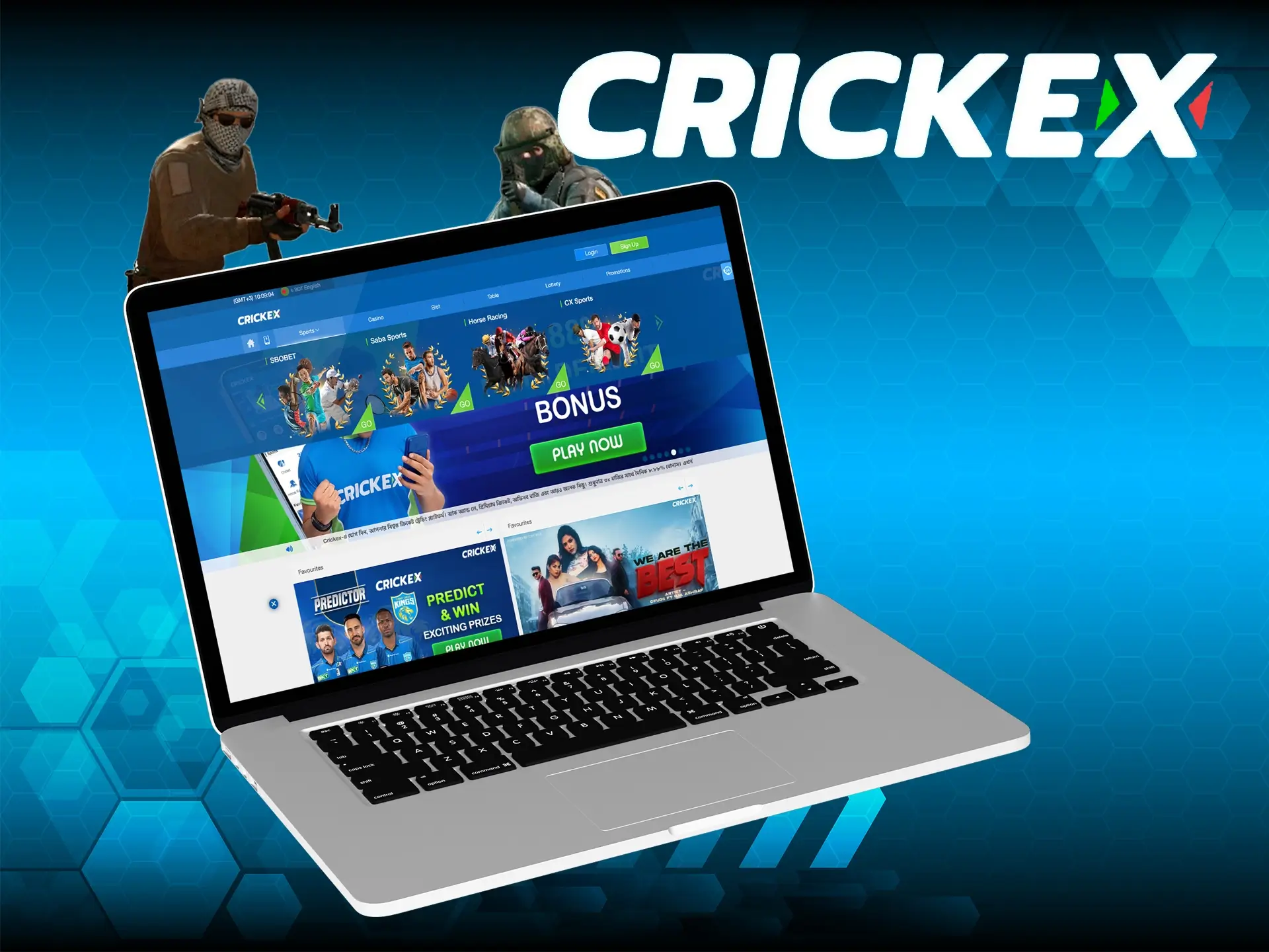 You'll love the cyber sports at Crickex.