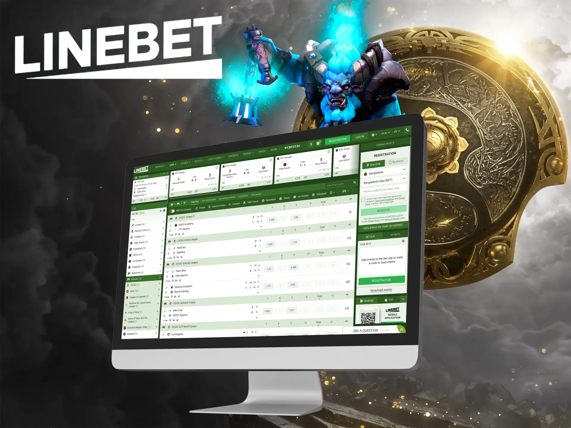 Determine your cyber sports bet at Linebet.