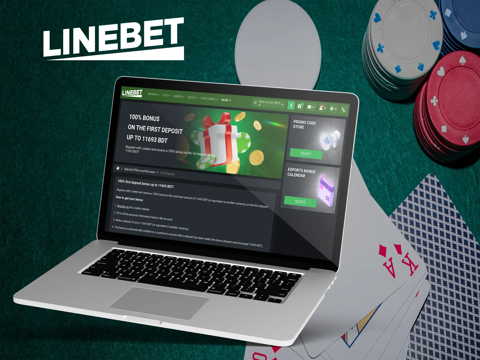 Read the rules on how to use a Linebet promo code.