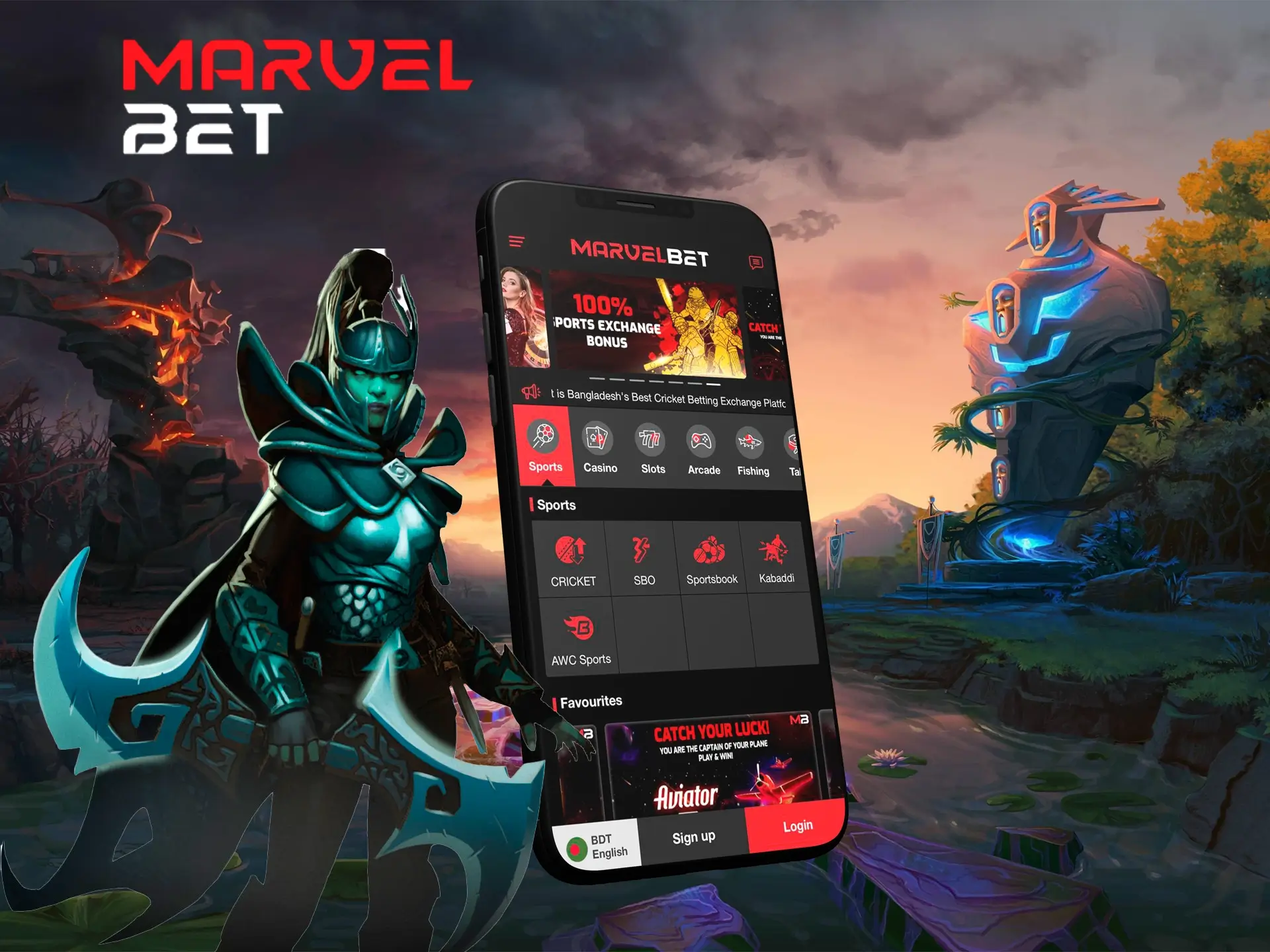 Marvelbet hosts a large number of esports competitions.