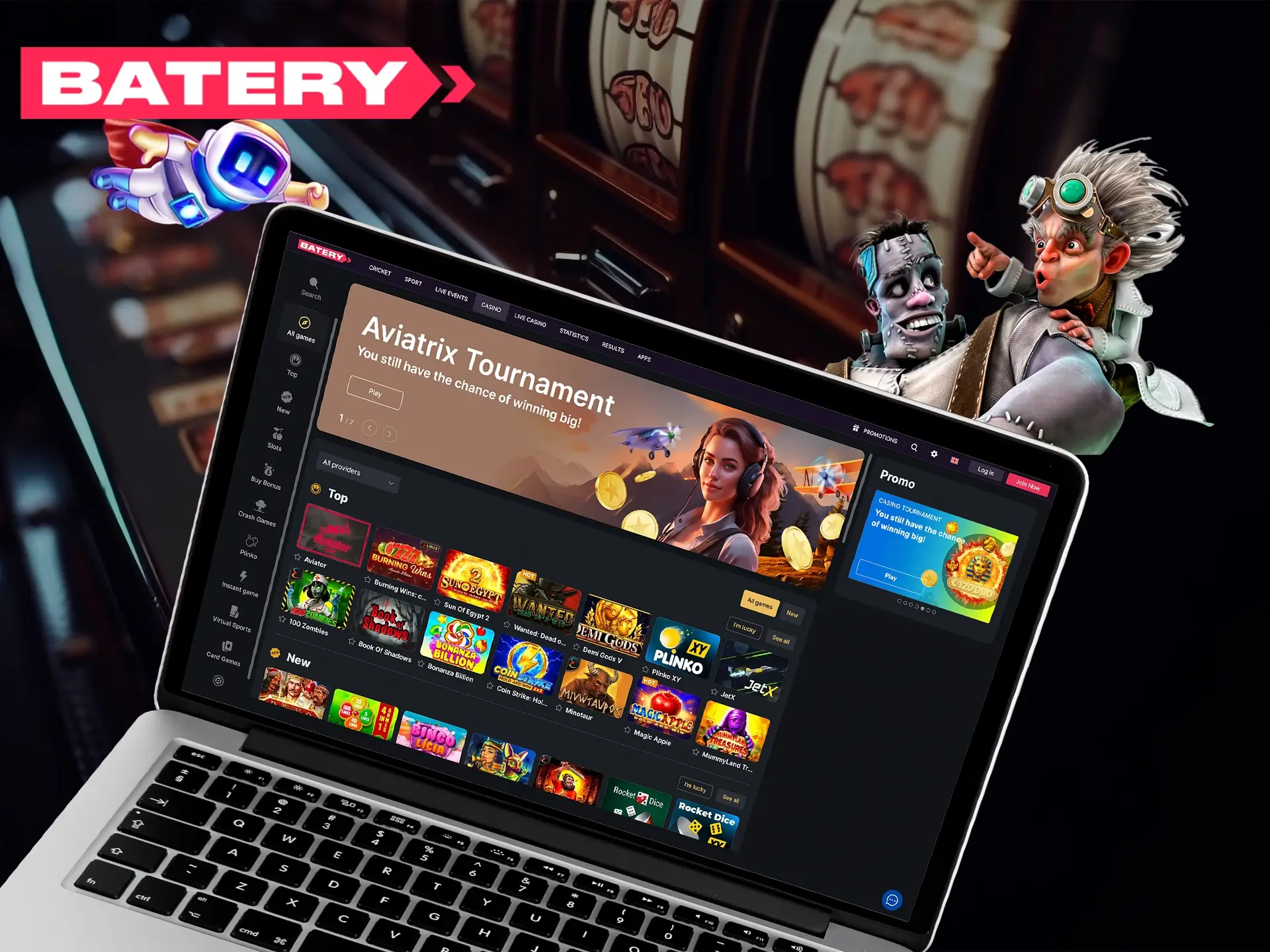 If you're a gambler, you're sure to find something to do at Casino by Batery.