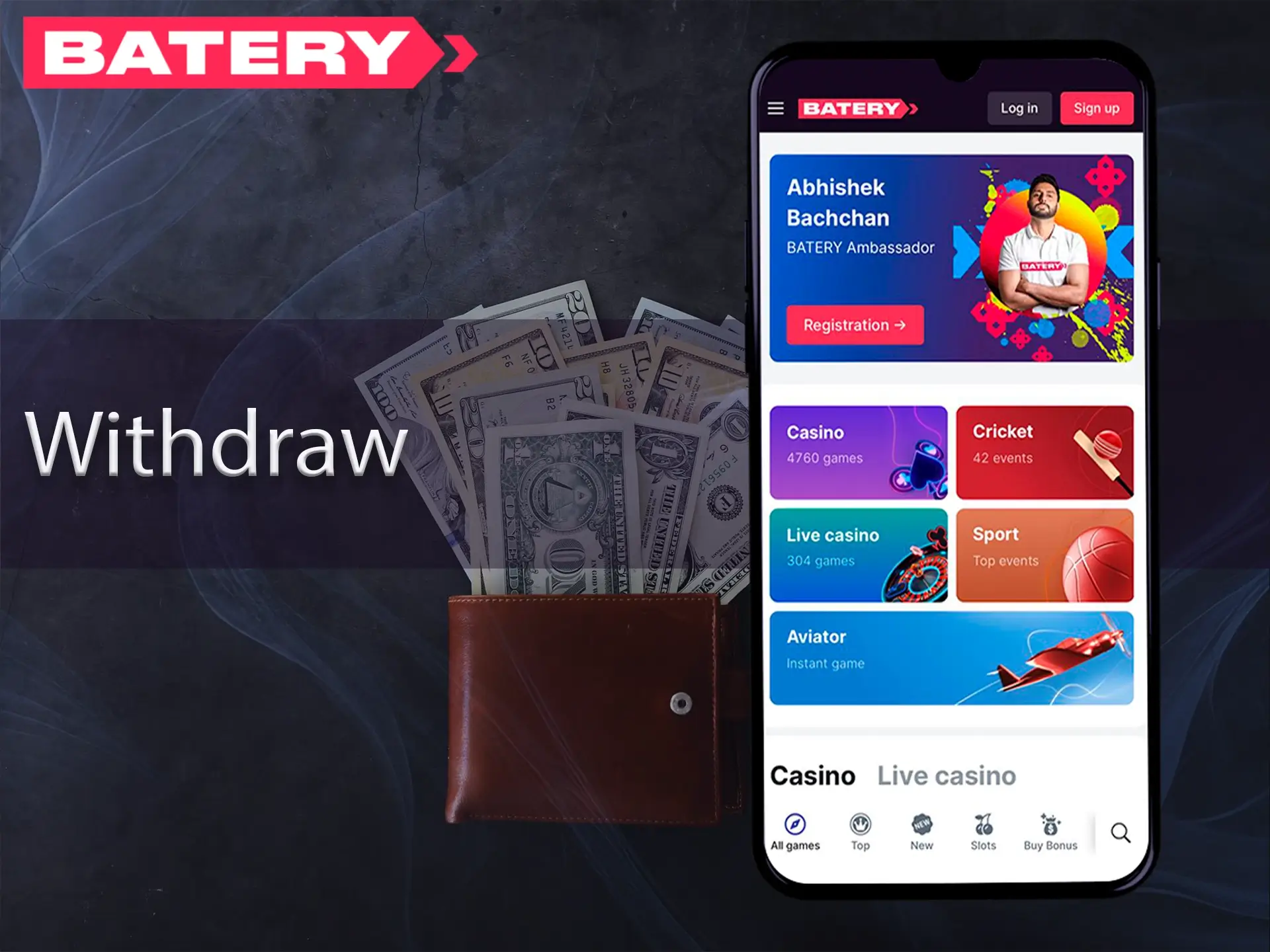 Withdraw your winnings in a convenient way and in a suitable currency.