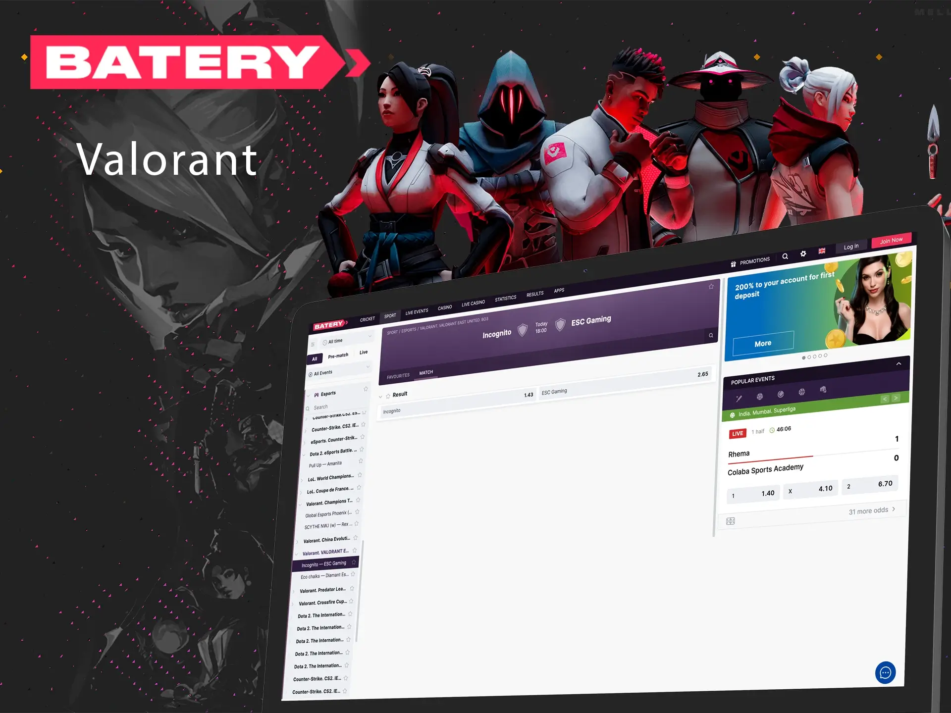 Valorant is very similar to cs:go but with one difference, in the game each character has its own specific abilities.