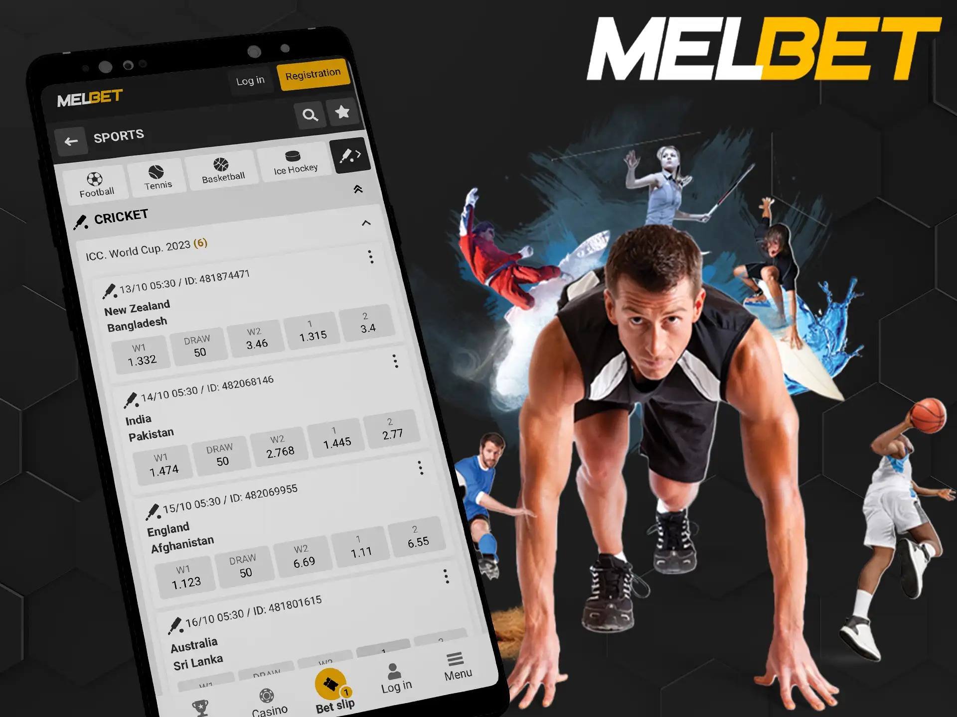Melbet provides a wide range of outcomes to its players.