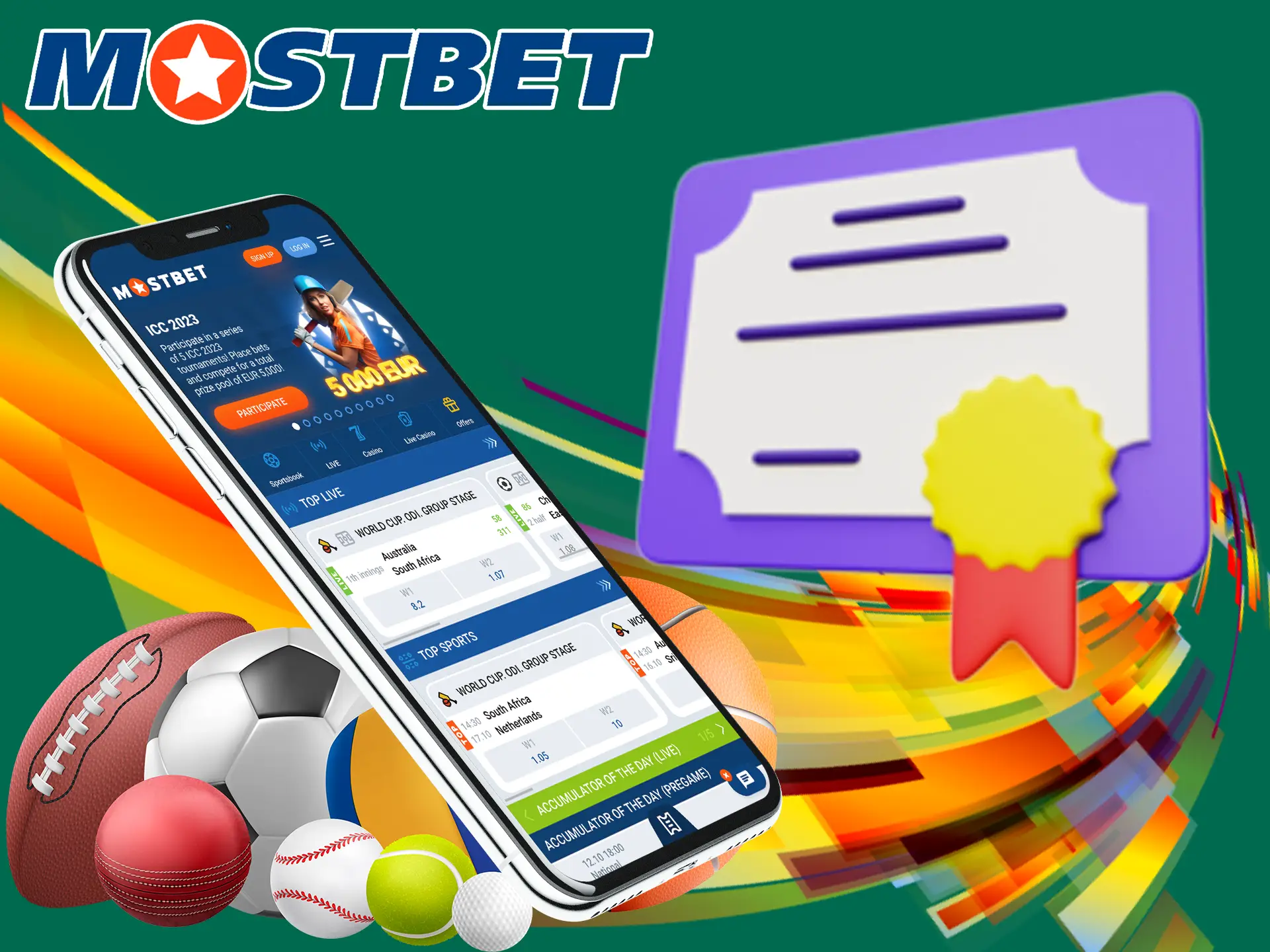 Mostbet have a special authorisation to operate, which guarantees a safe game and also protects against fraudsters.