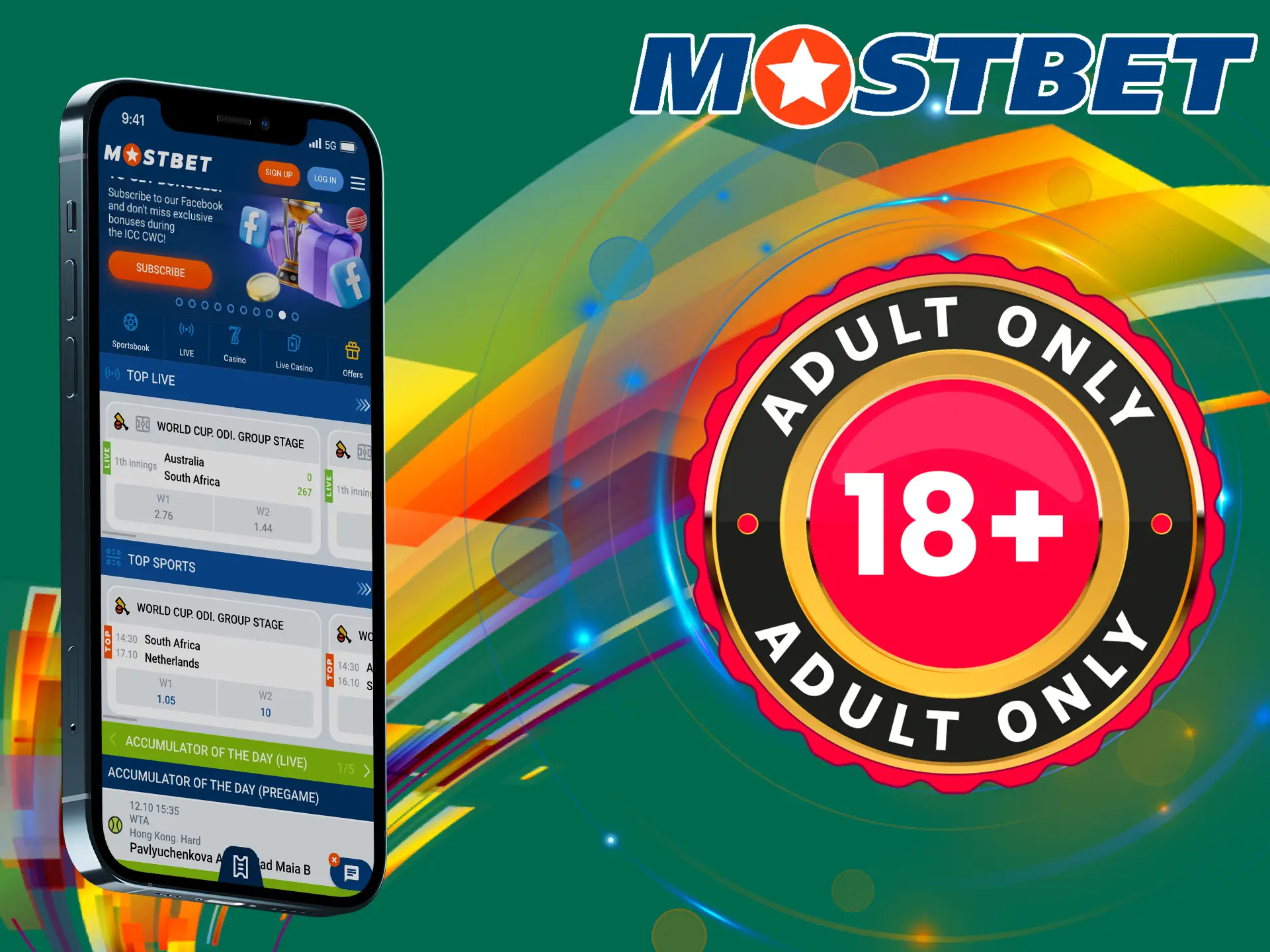 Mostbet urges players to gamble responsibly, avoid uncontrolled spending, and restrict access to the platform to under 18s.