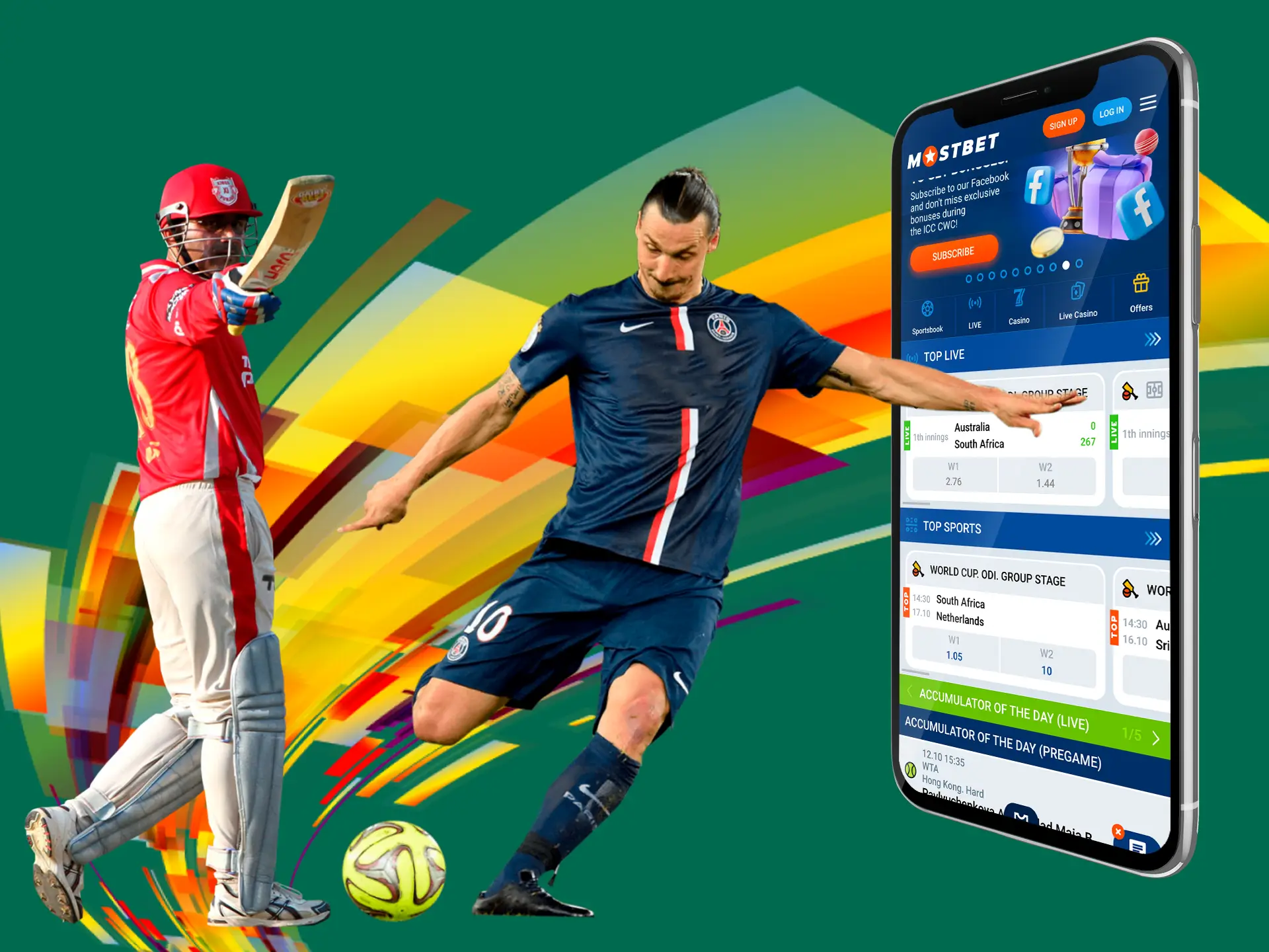 Different markets, huge odds will help players win real money at Mostbet.