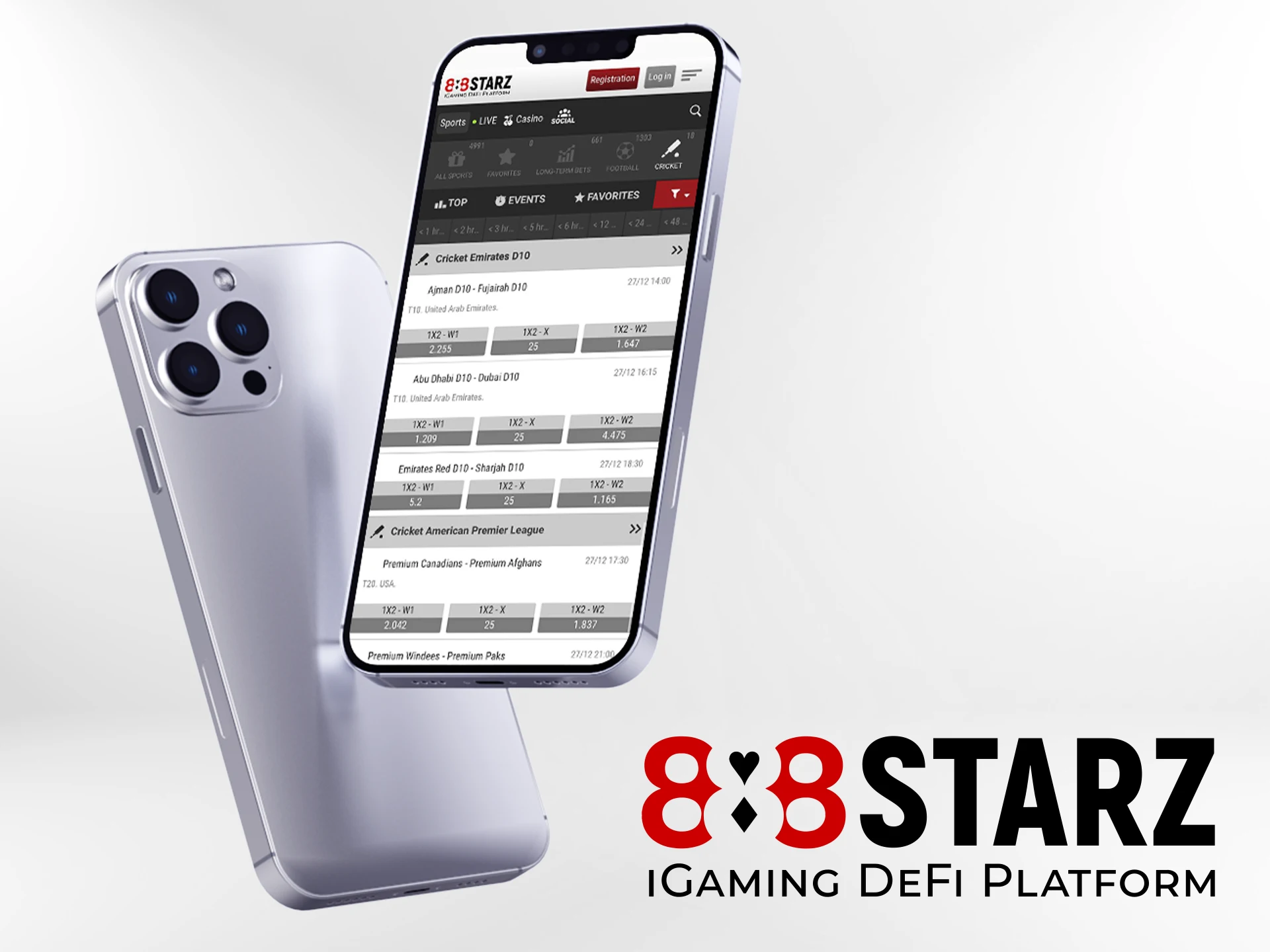 The 888Starz app allows players to bet and play casino games.