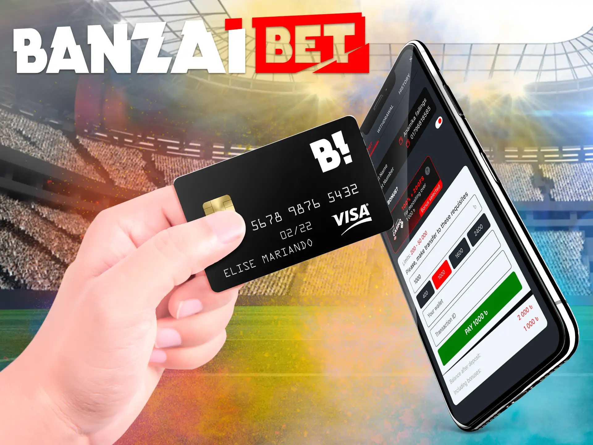 Our simple guide will help players Banzai Bet from Bangladesh to fund money to their accounts and start betting and play casino.